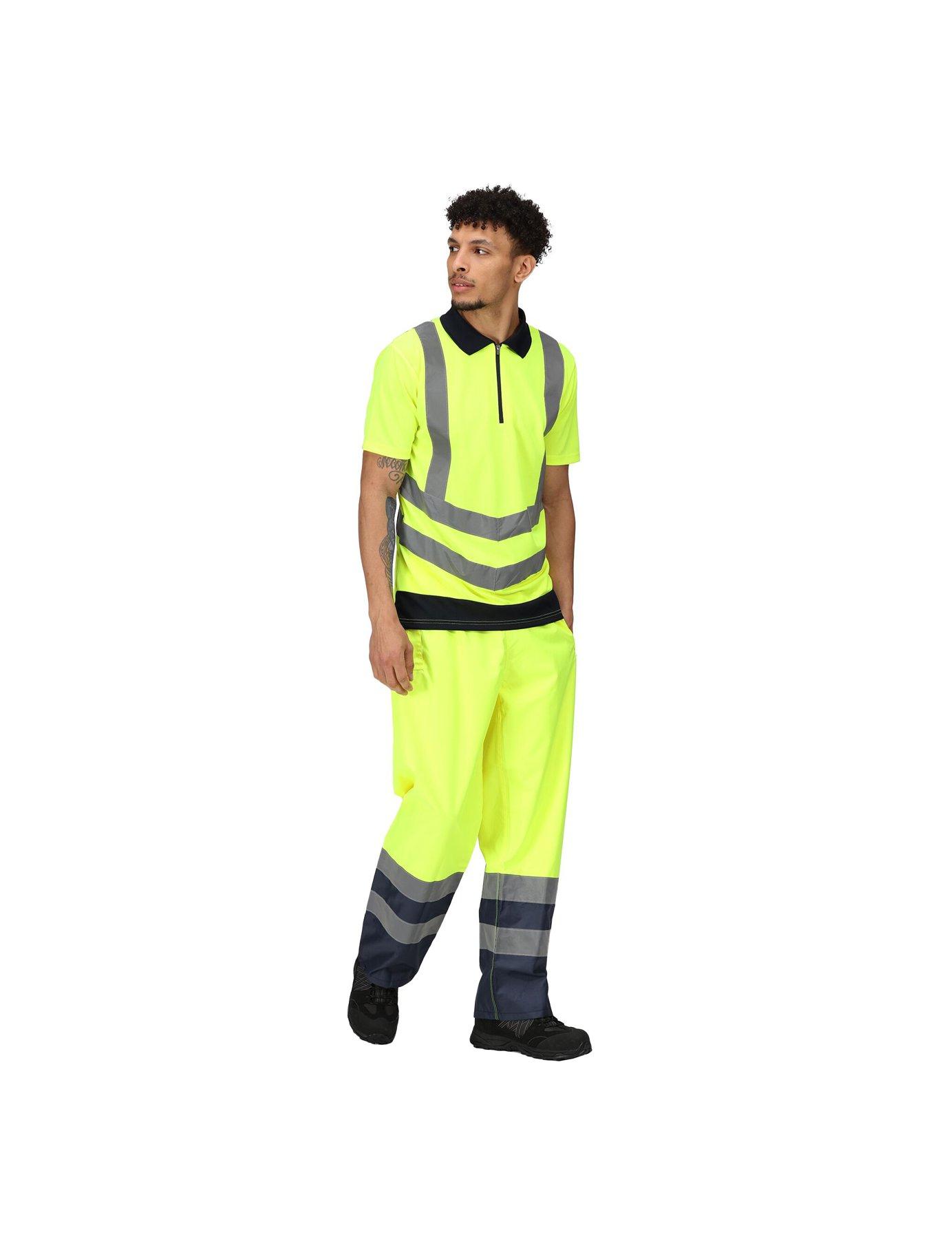 regatta-professional-workwear-hivis-pro-polo-t-shirt--yellownavyback