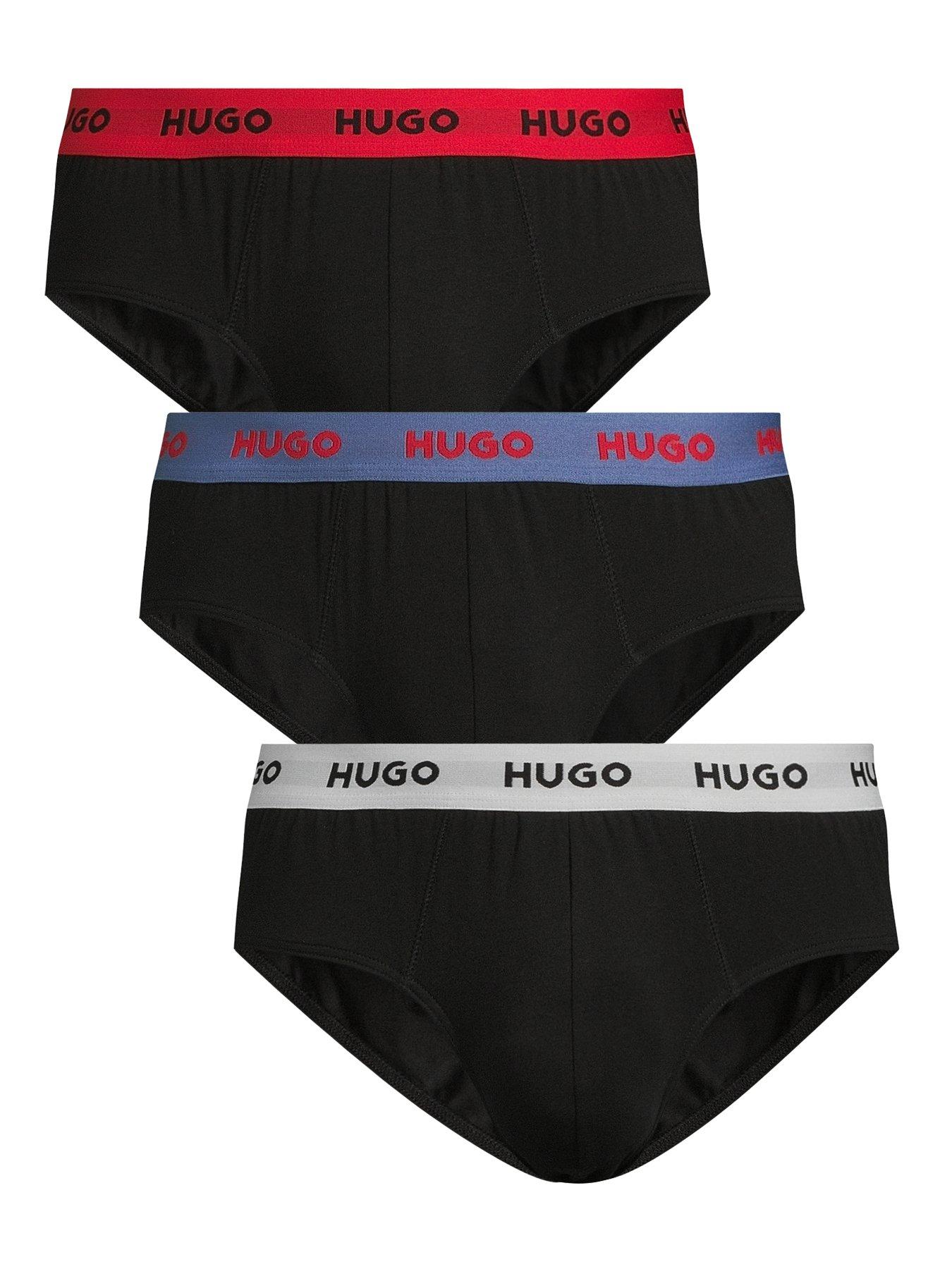 hugo-3-pack-triplet-hip-briefs-blackvarious-waistband-assortedfront