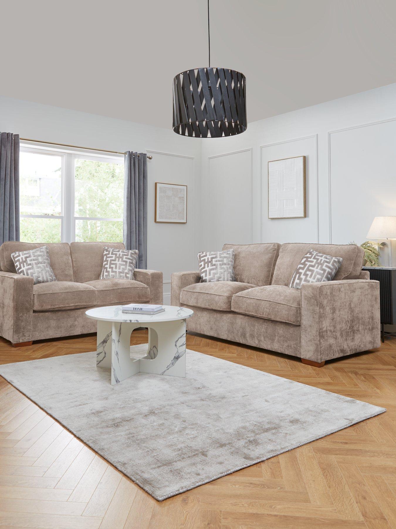 The Very Collection Monaco 3 + 2 Seater Fabric Sofa Set (Buy  &  SAVE!) - Made to Order in the UK