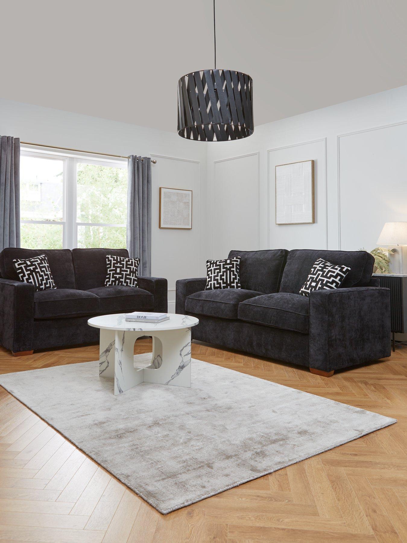 The Very Collection Monaco 3 + 2 Seater Fabric Sofa Set (Buy  &  SAVE!) - Made to Order in the UK