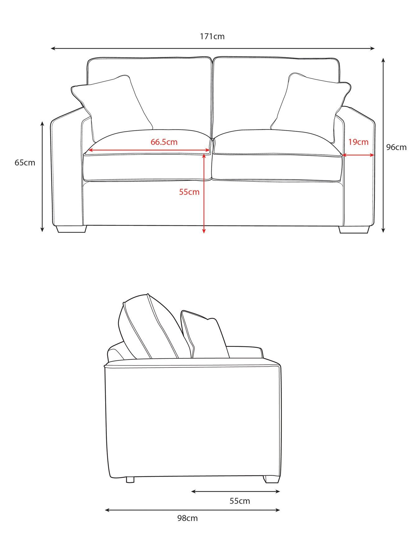 Image 7 of 7 of The Very Collection Monaco 2 Seater Fabric Sofa - Made to Order in the UK - FSC&reg; Certified