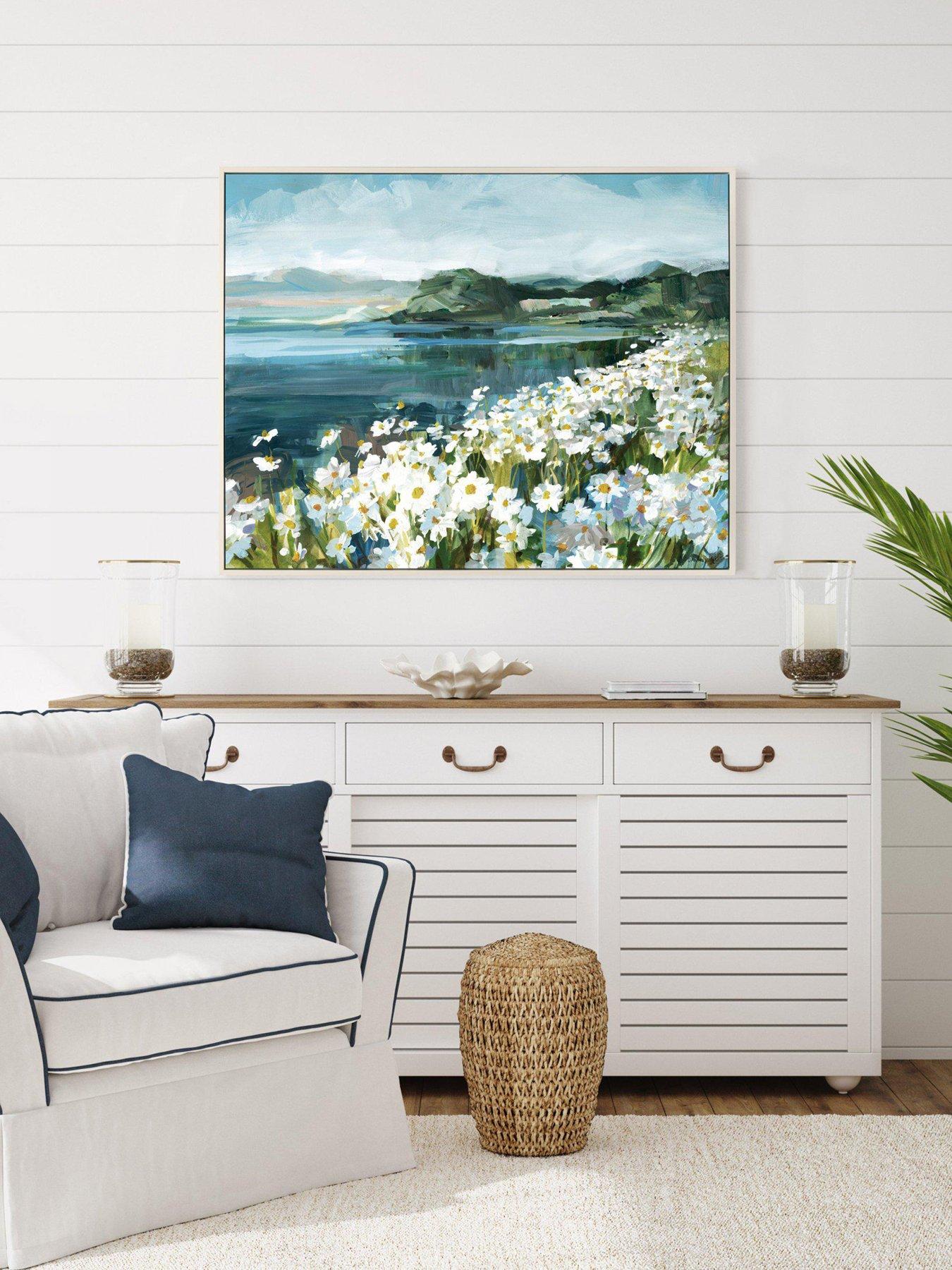 gallery-direct-wild-daisy-bay-framed-canvas-wall-art