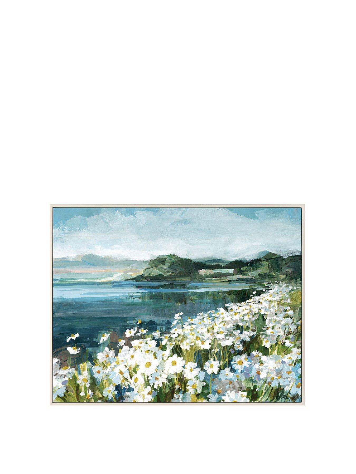 gallery-direct-wild-daisy-bay-framed-canvas-wall-artstillFront