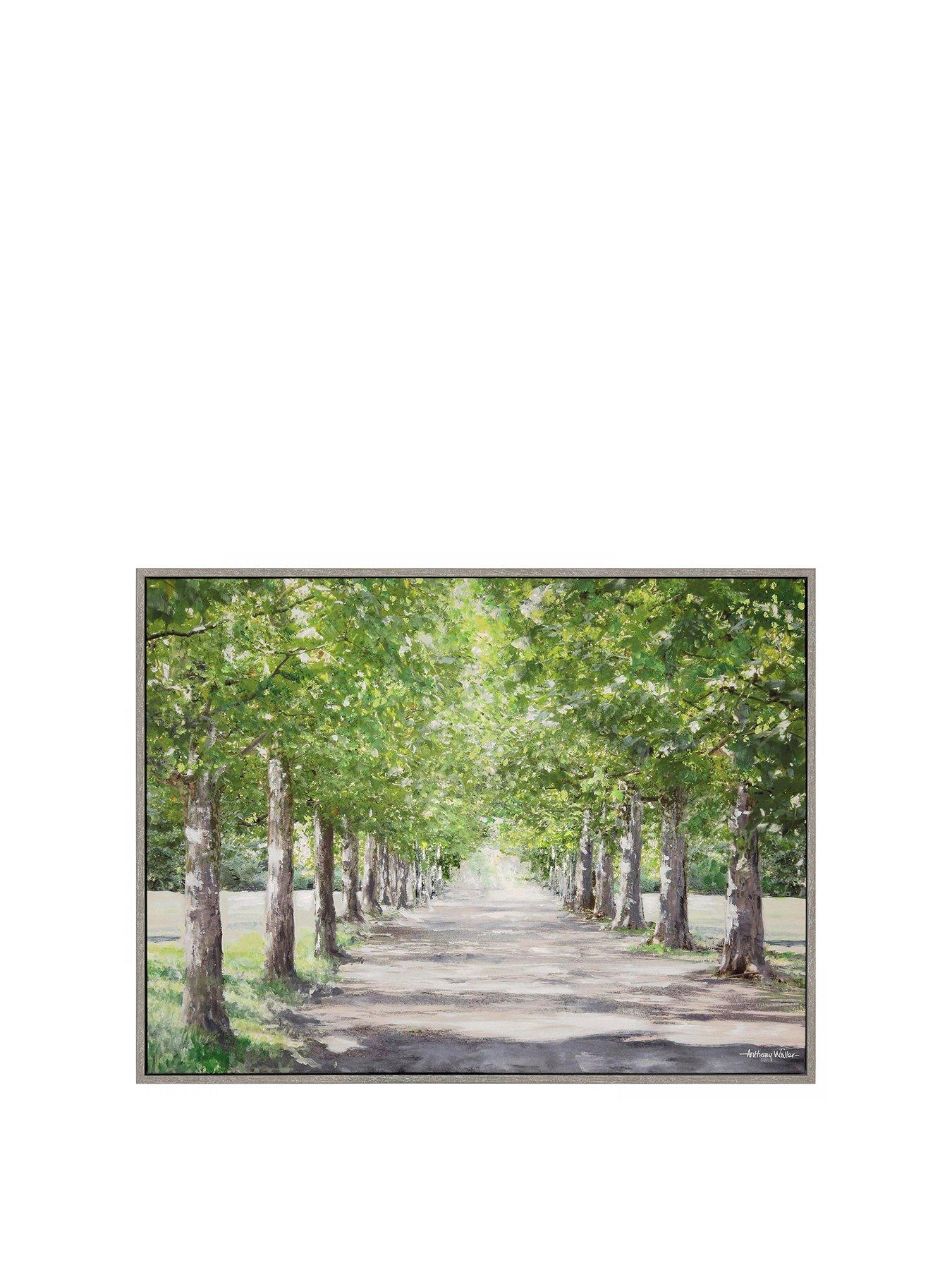 Image 2 of 3 of Gallery Direct Avenue of Trees Framed Canvas Wall Art