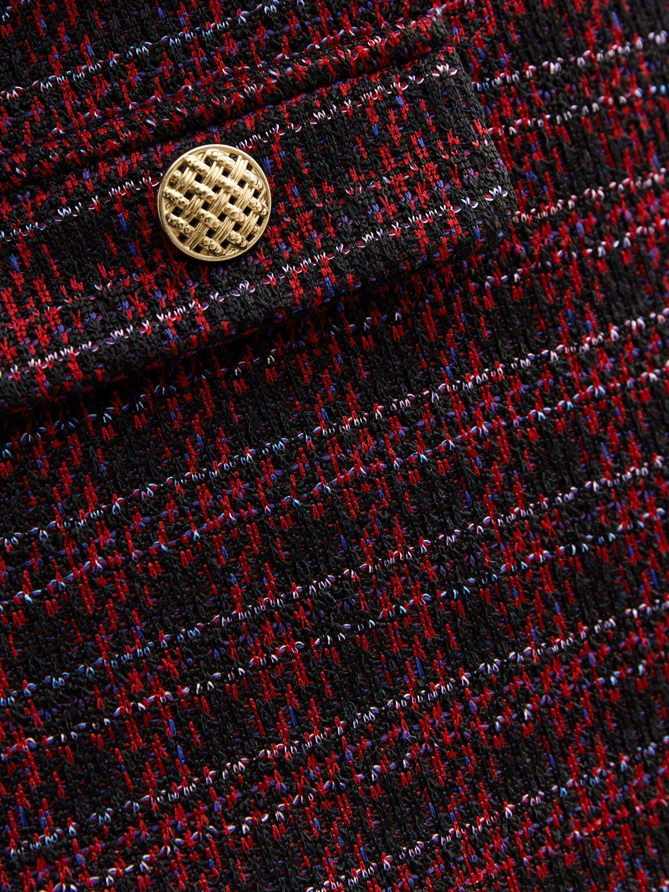 new-look-red-stretch-boucle-mini-skirtdetail