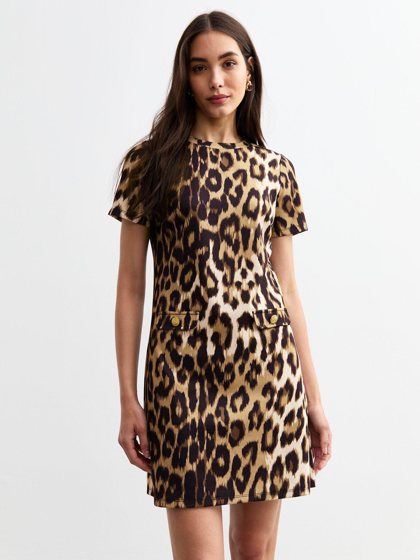 new-look-short-sleeve-leopard-mini-dress-print