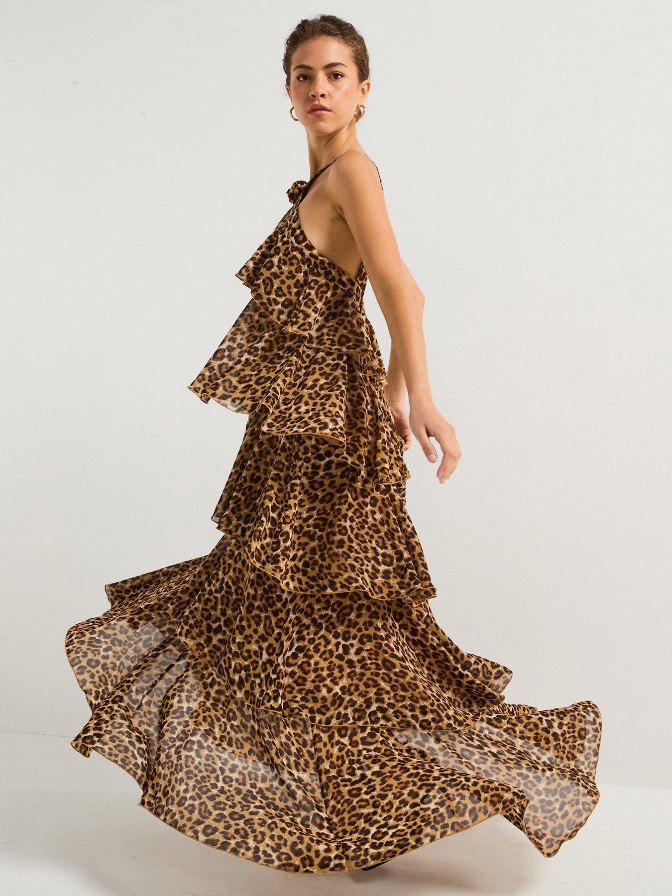 vero-moda-leopard-print-ruffle-halter-neck-maxi-dress-black-multifront
