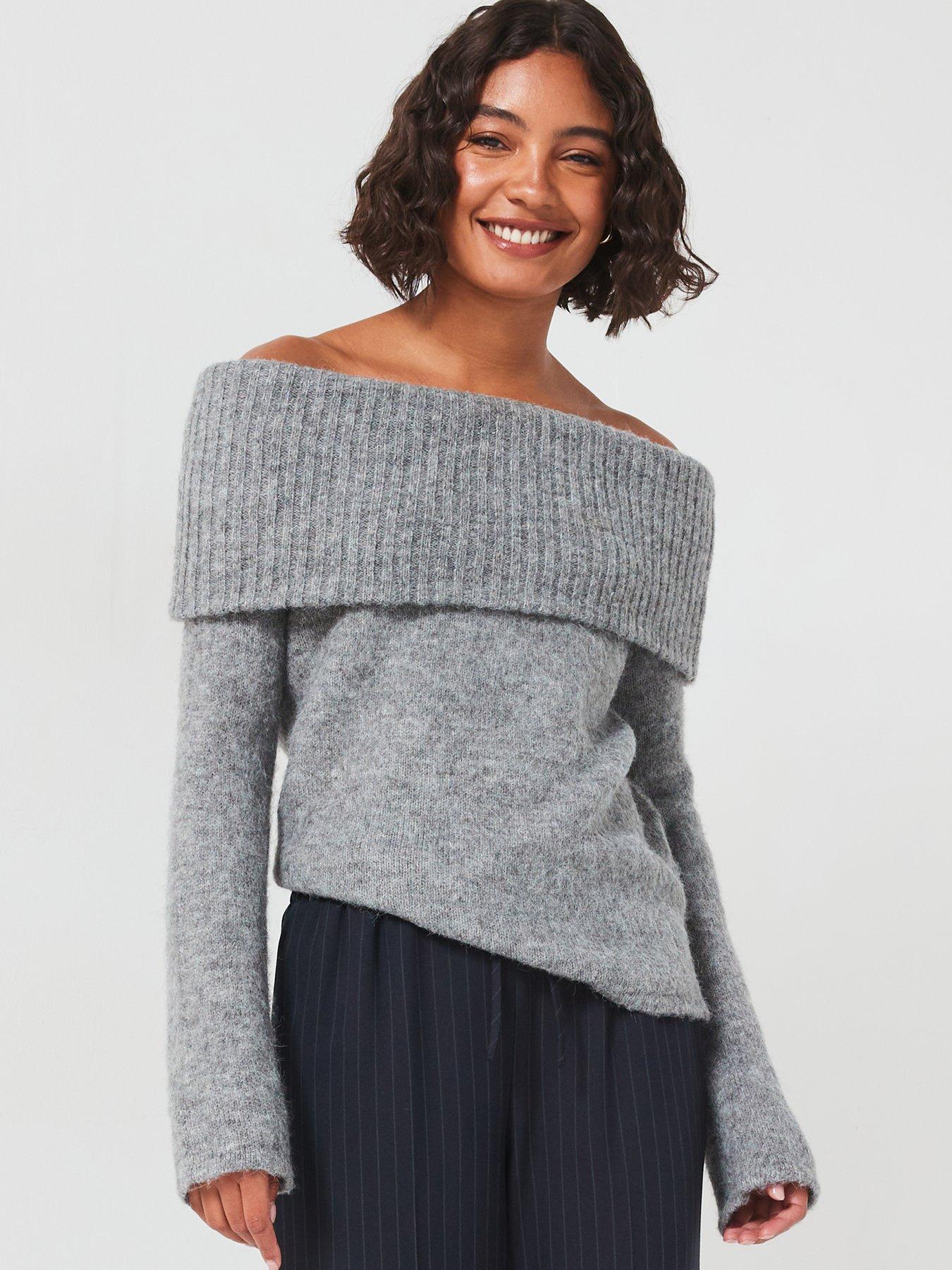 pieces-bardot-off-the-shoulder-jumper-greydetail