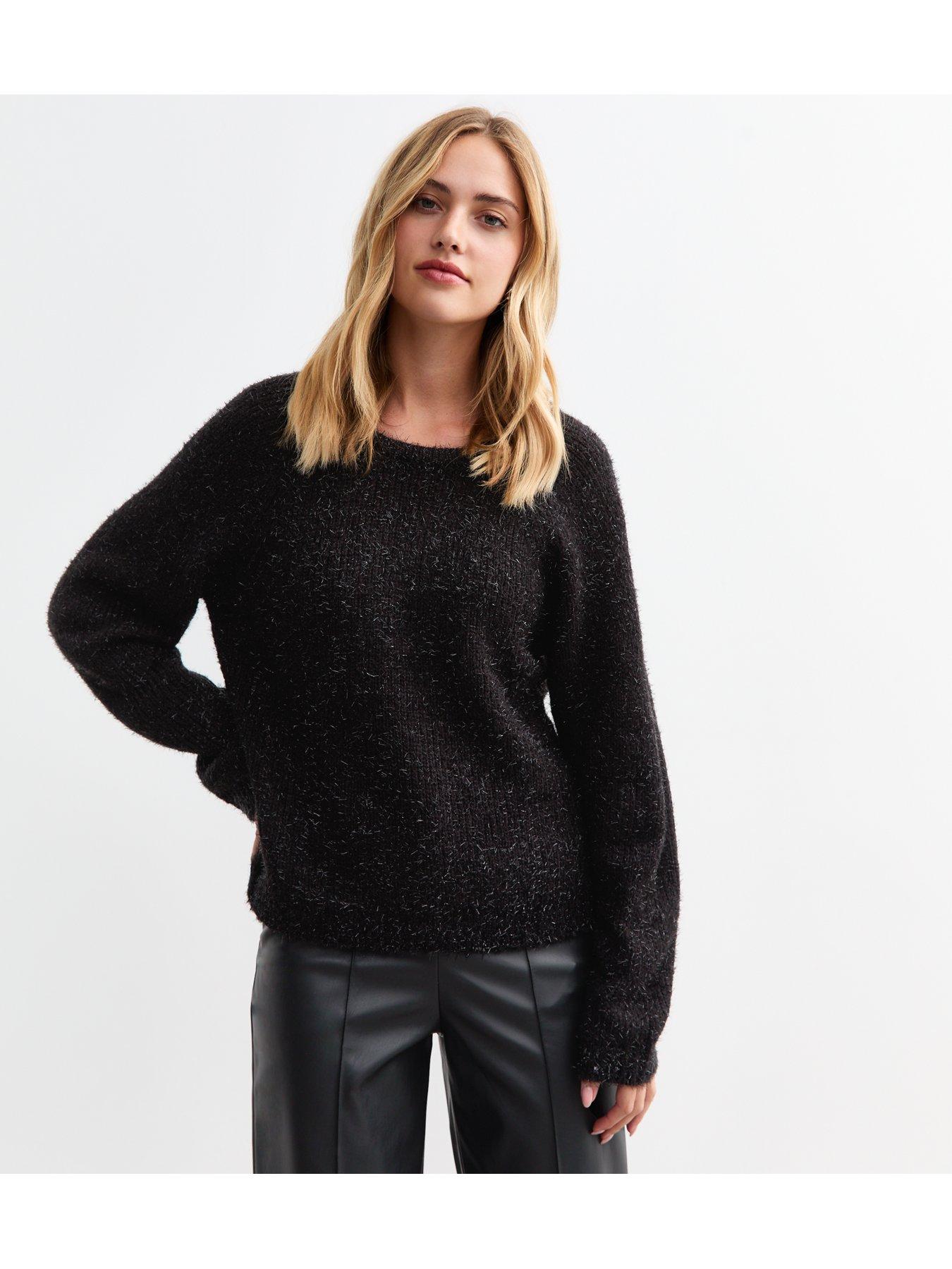 new-look-black-sparkle-bow-back-jumperstillFront