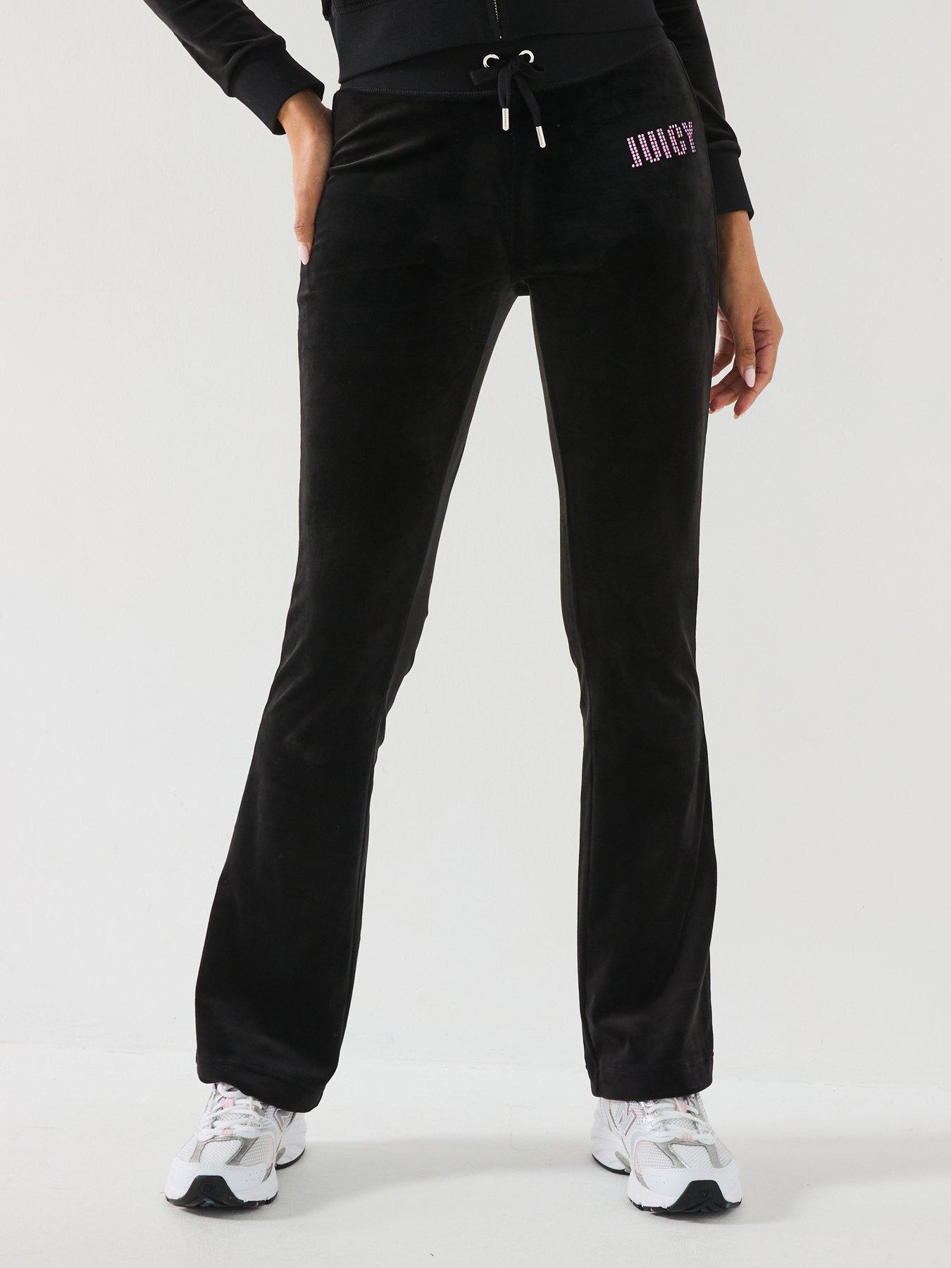 Juicy Couture Impact Lisa Low Rise Diamante Joggers - Black