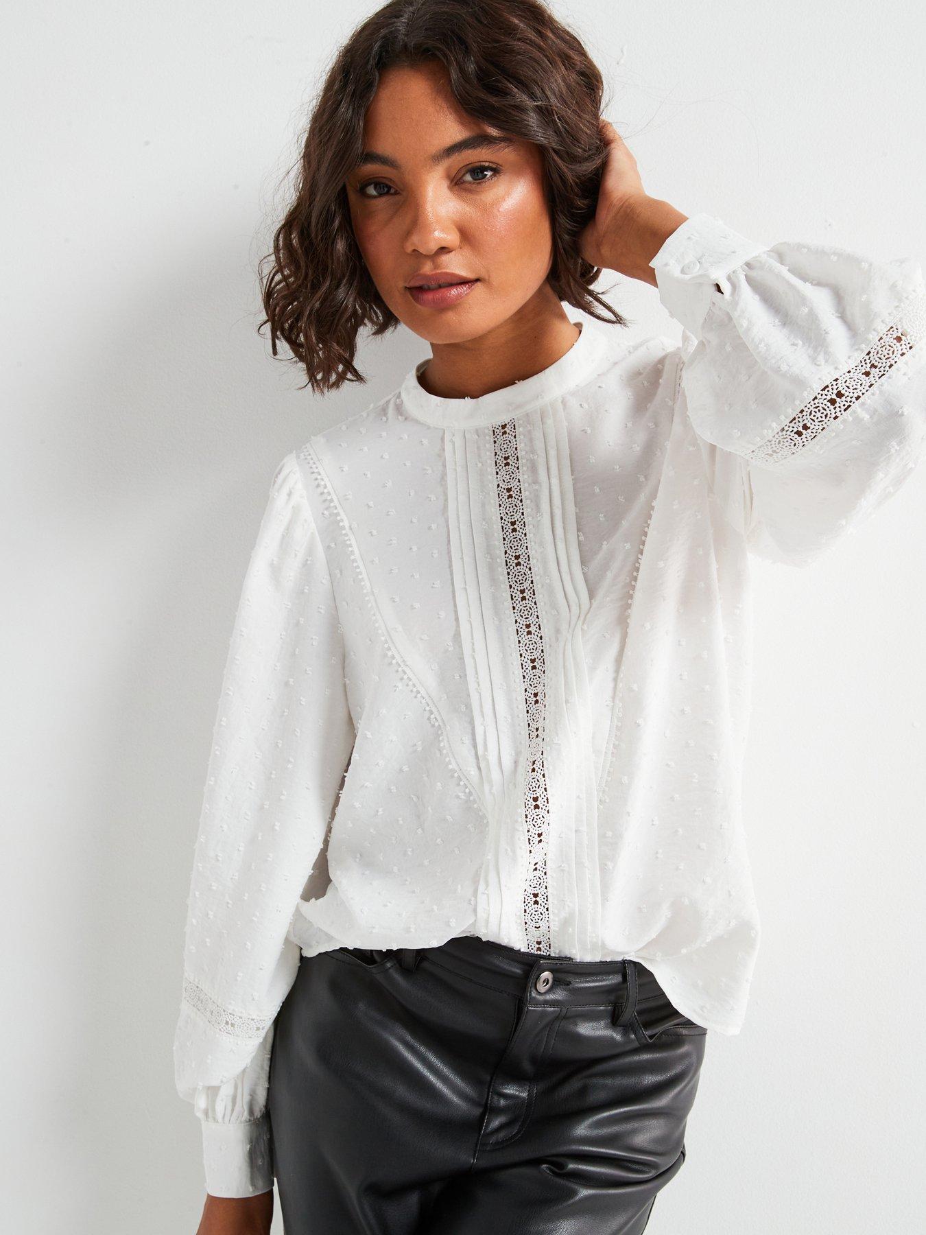 jdy-dobby-lace-high-neck-blouse-white