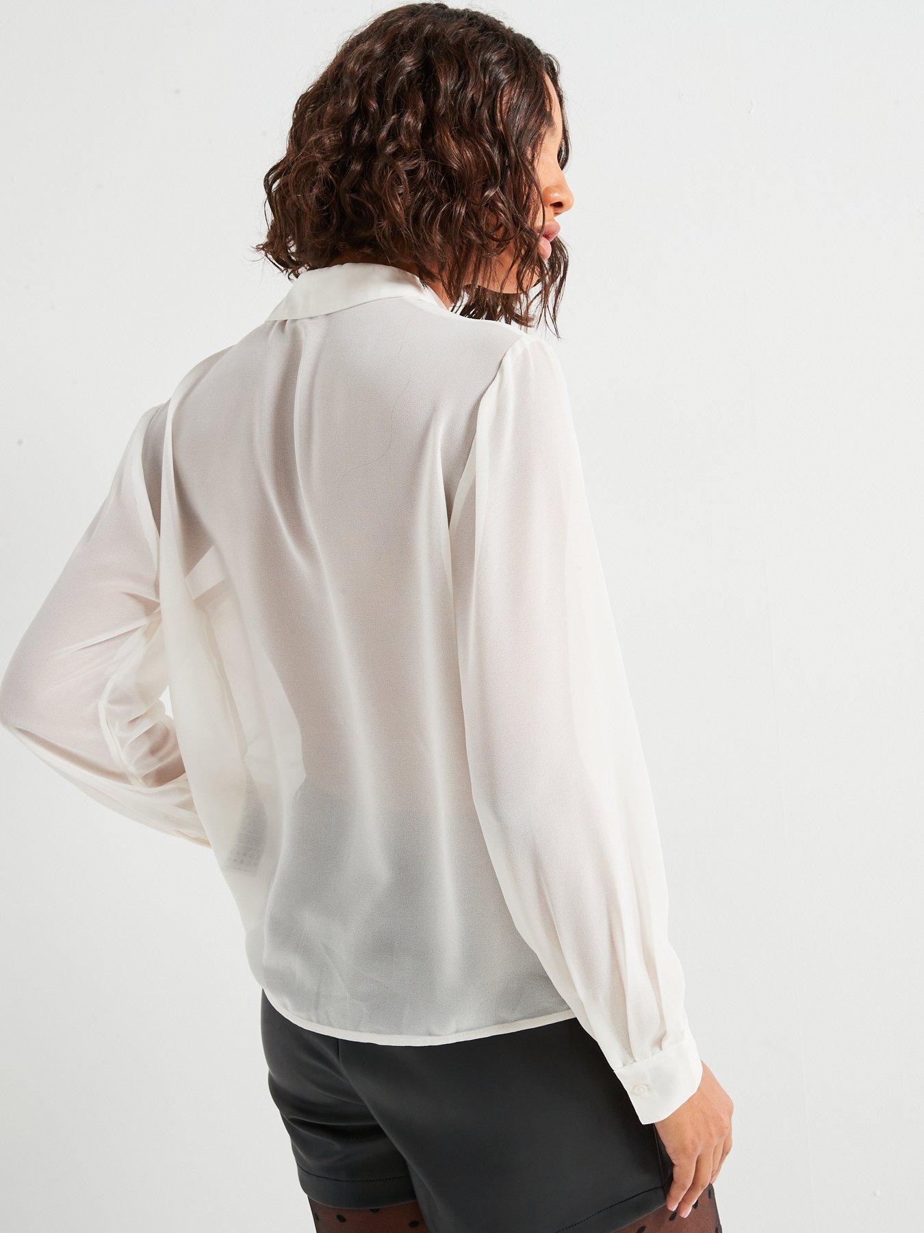 Image 2 of 6 of JDY Embroidered Shirt - White