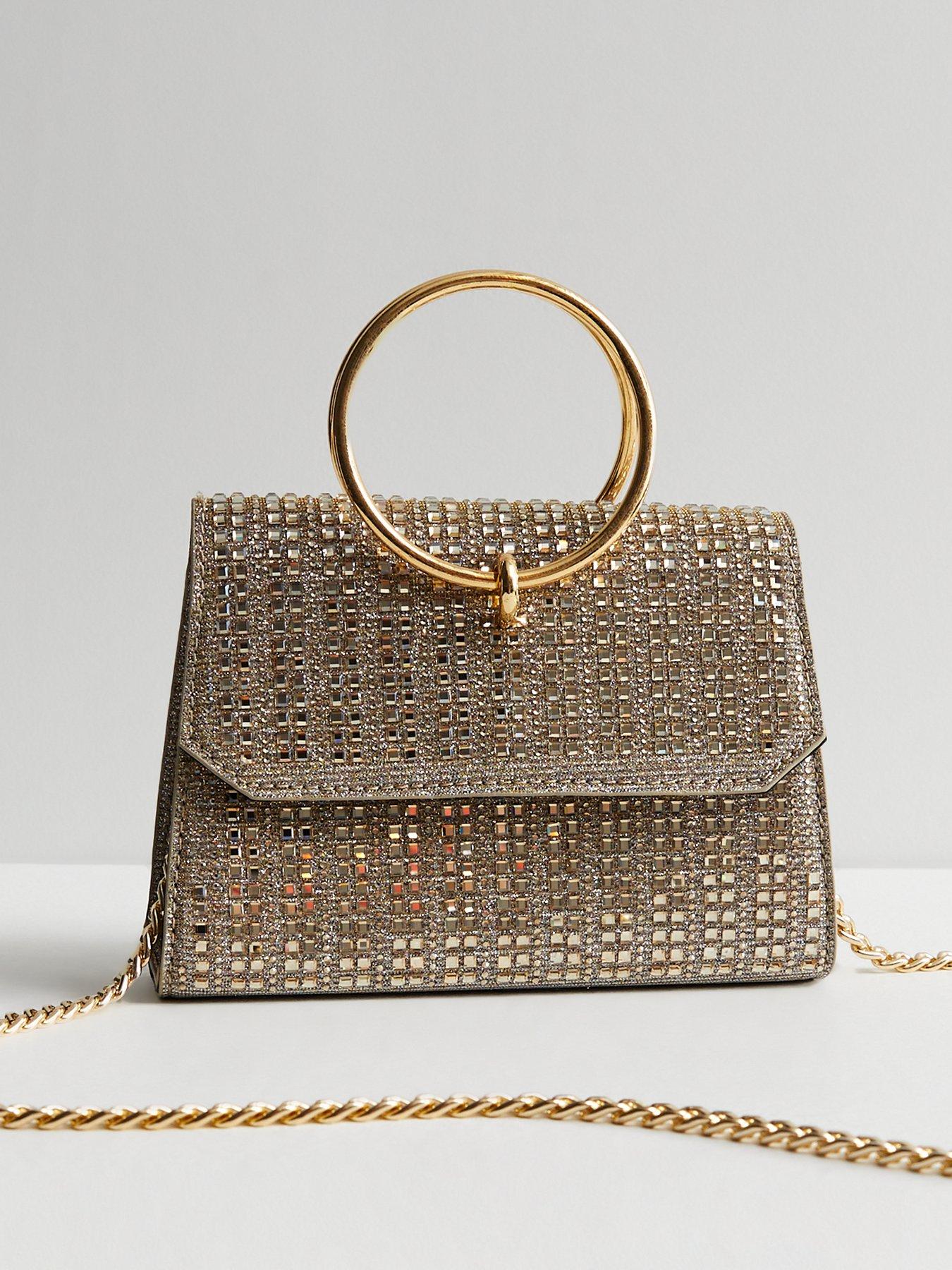 new-look-gold-embellished-grab-handle-bag