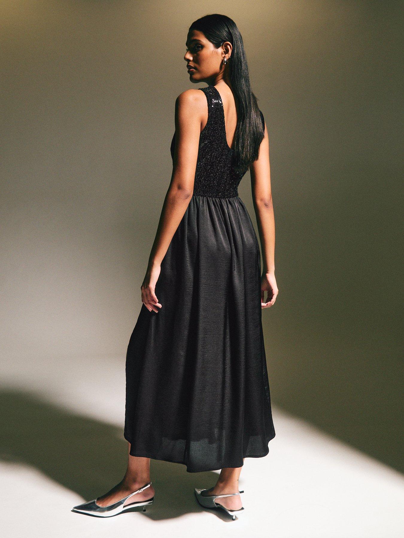 new-look-sequinned-satin-side-slit-midi-dress-blackstillFront