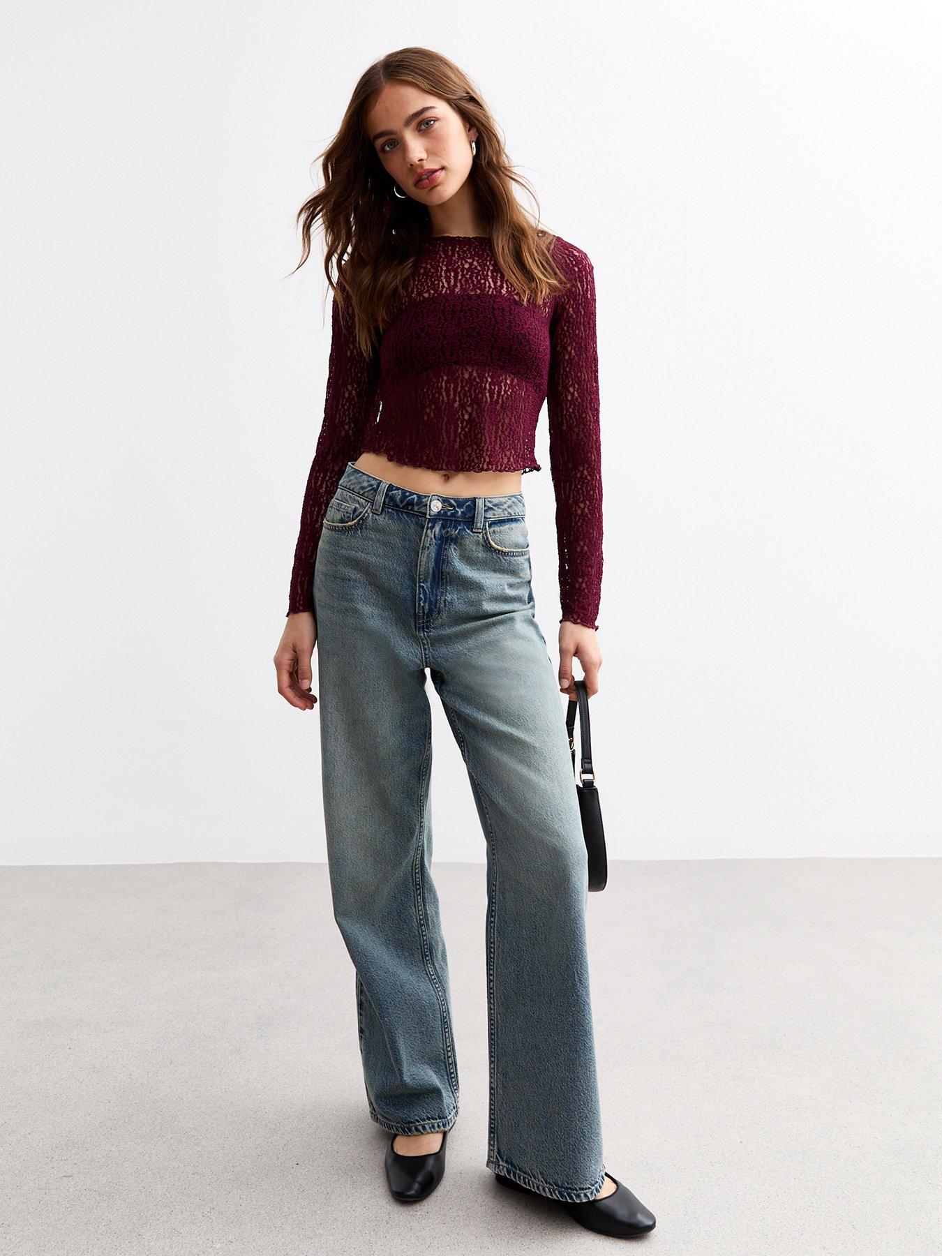 new-look-lace-long-sleeve-top-burgundyback