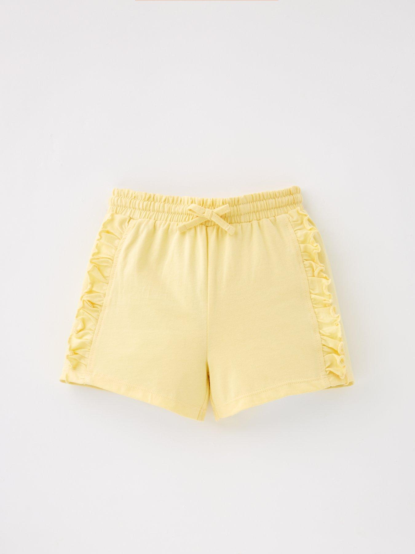 Image 4 of 5 of Mini V by Very Girls Matching Set 3 Pack Plain &amp; Floral Shorts - Multi