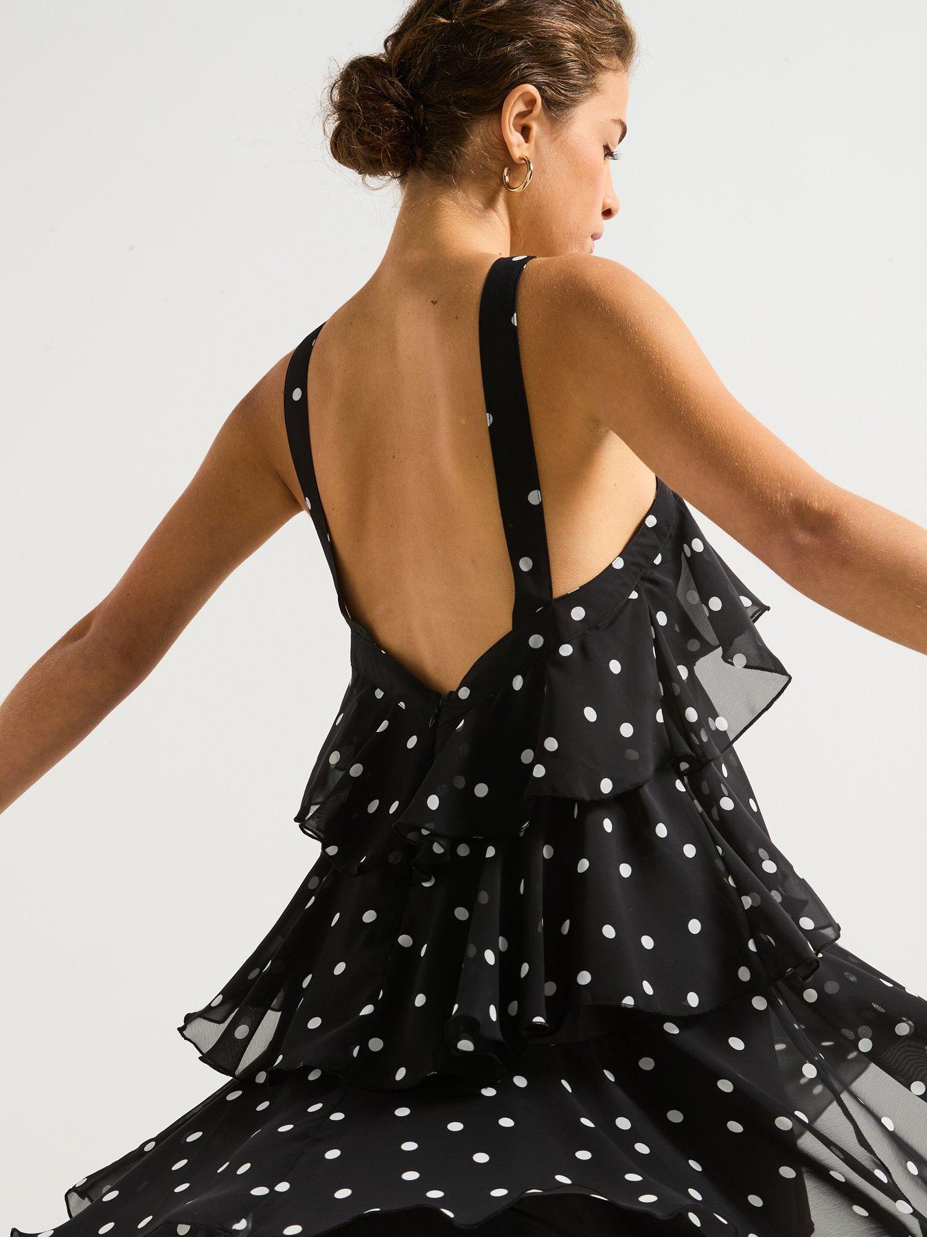 vero-moda-polka-dot-ruffle-hatler-neck-mini-dress--blackdetail