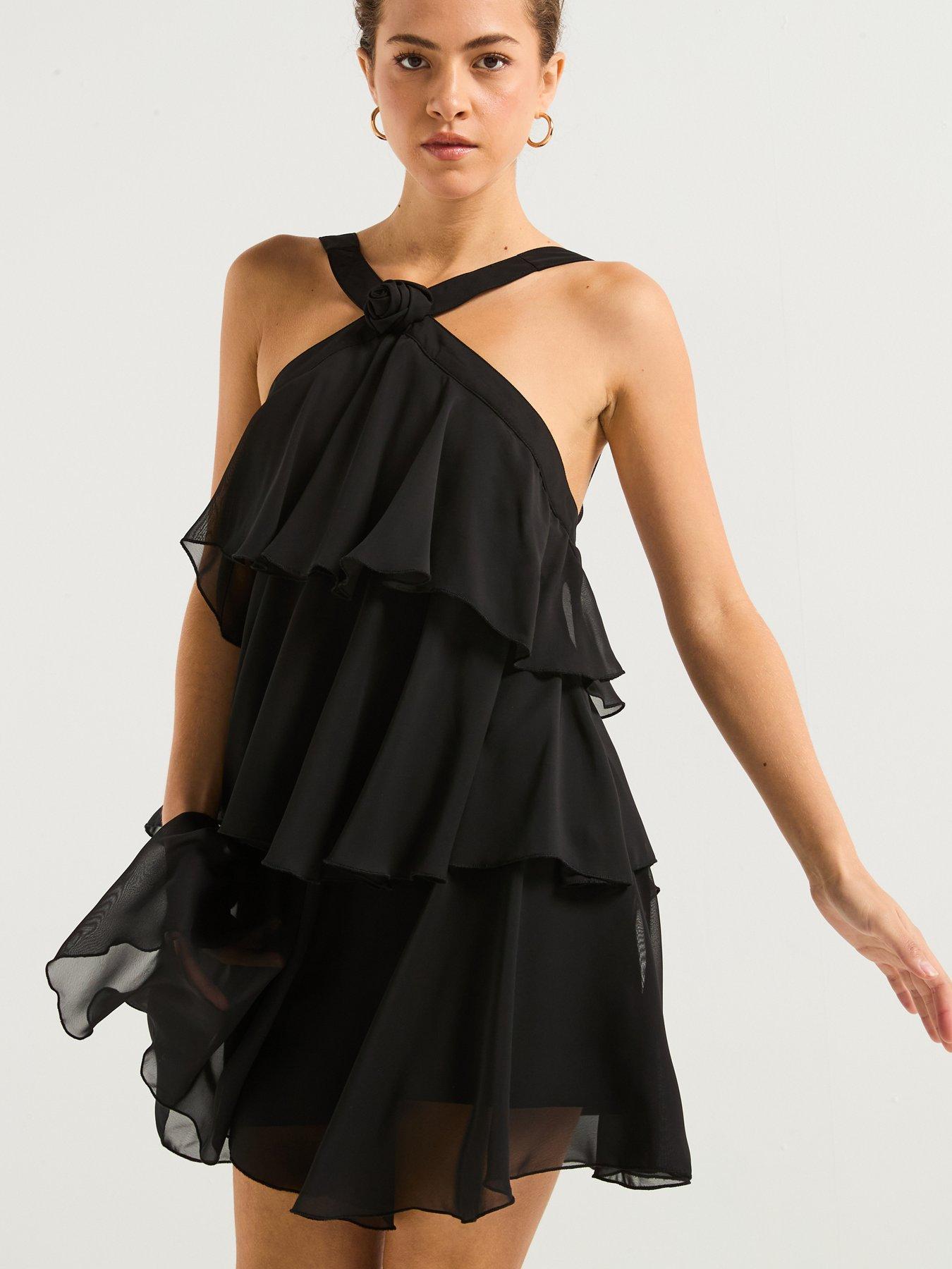 vero-moda-ruffle-halter-neck-mini-dress-blackdetail