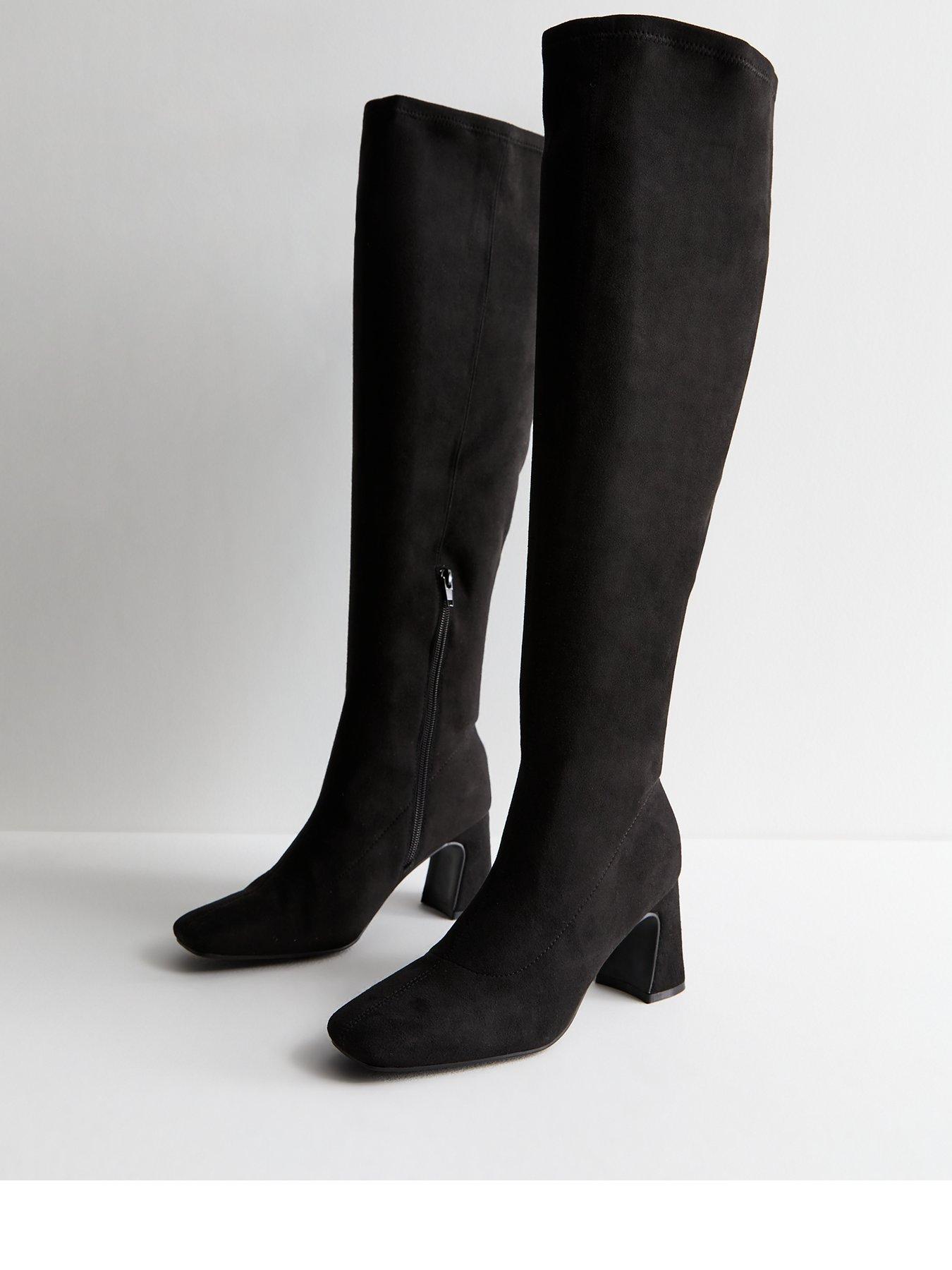 new-look-wide-fit-black-suedette-block-heel-knee-high-bootsstillFront