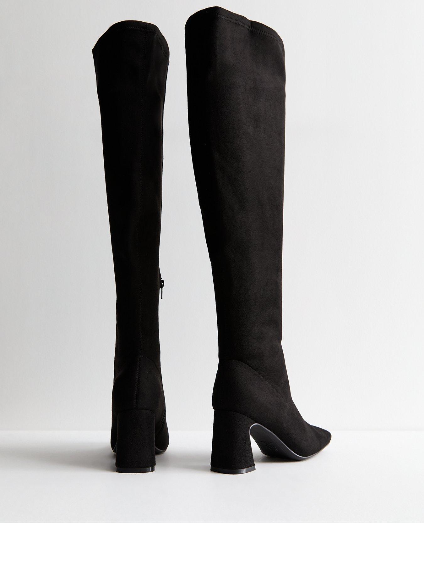 new-look-wide-fit-black-suedette-block-heel-knee-high-bootsback