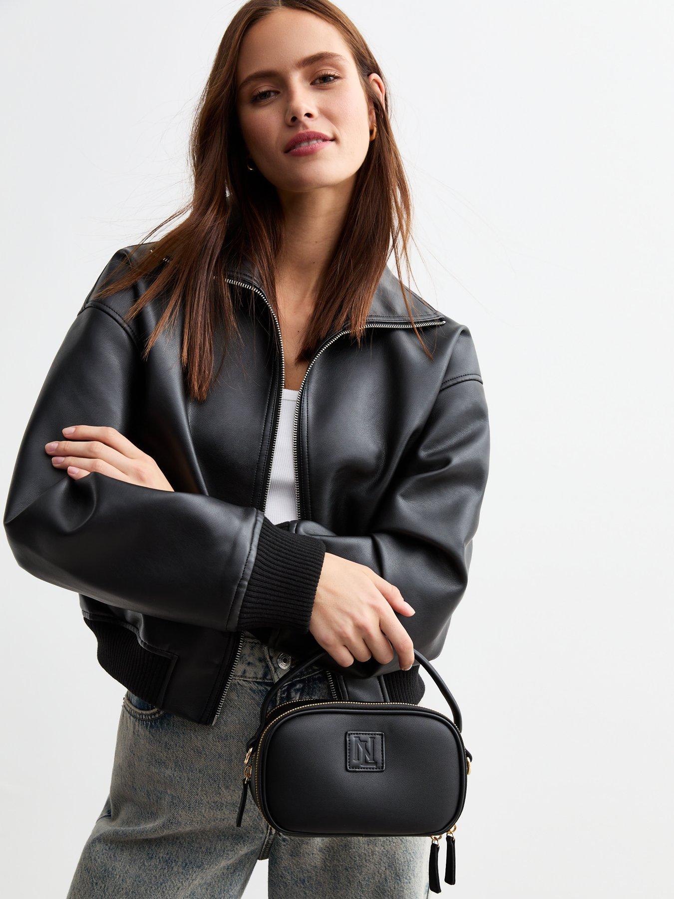 new-look-black-double-pocket-camera-crossbody-bagstillFront