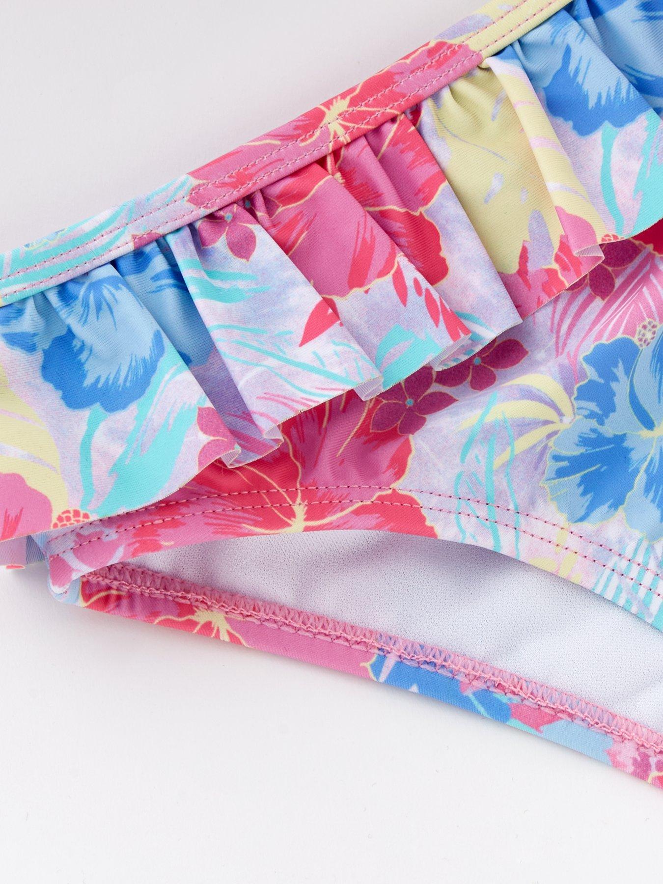 Image 4 of 4 of Mini V by Very Girls Hibiscus Sunsafe Swim Set - Multi