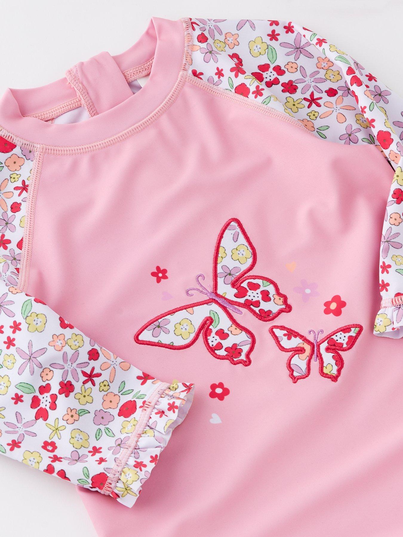Image 3 of 4 of Mini V by Very Girls Butterfly Sunsafe And Hat Set - Multi