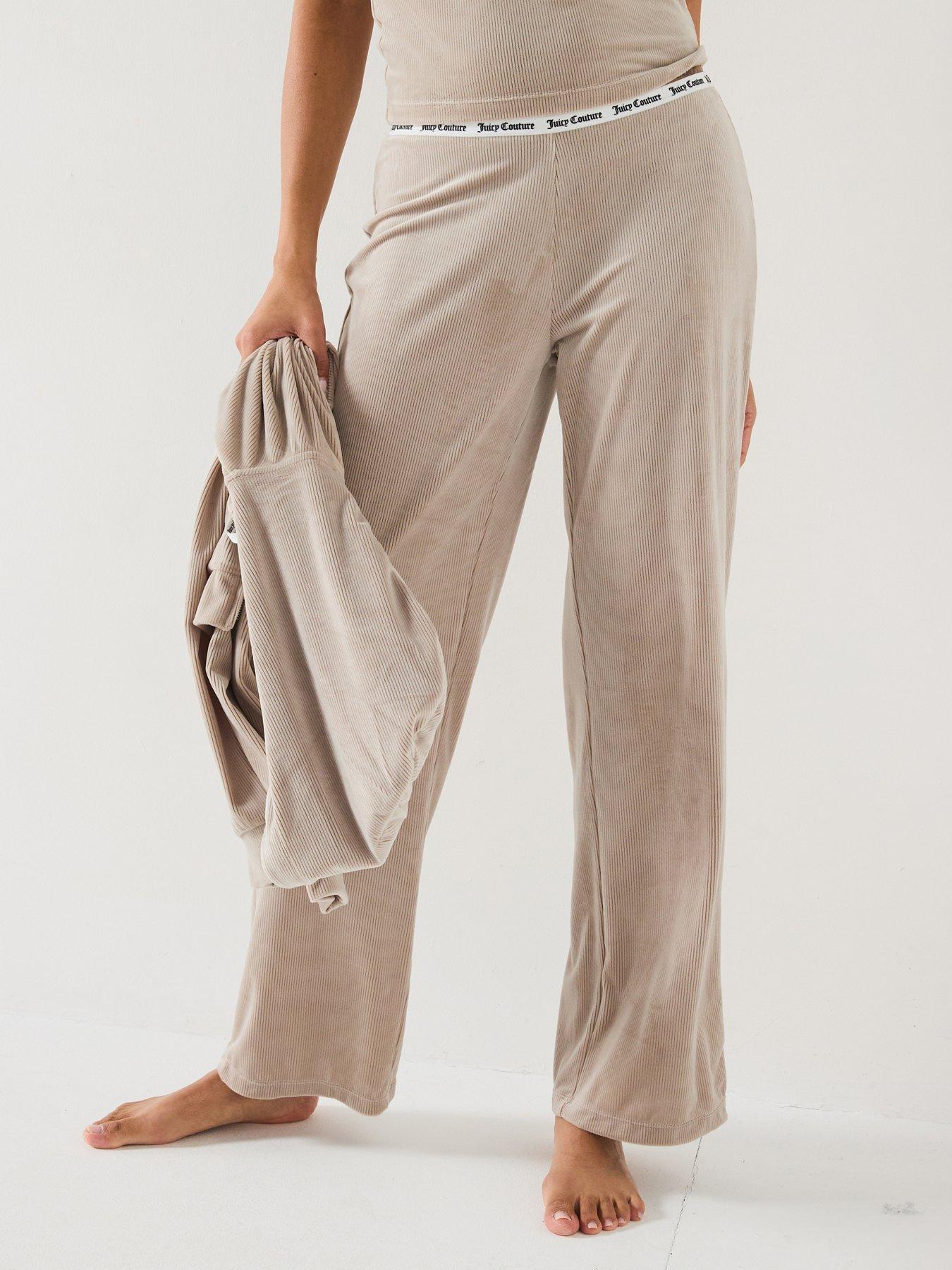 juicy-couture-vicky-rib-flare-lounge-trouser-beige