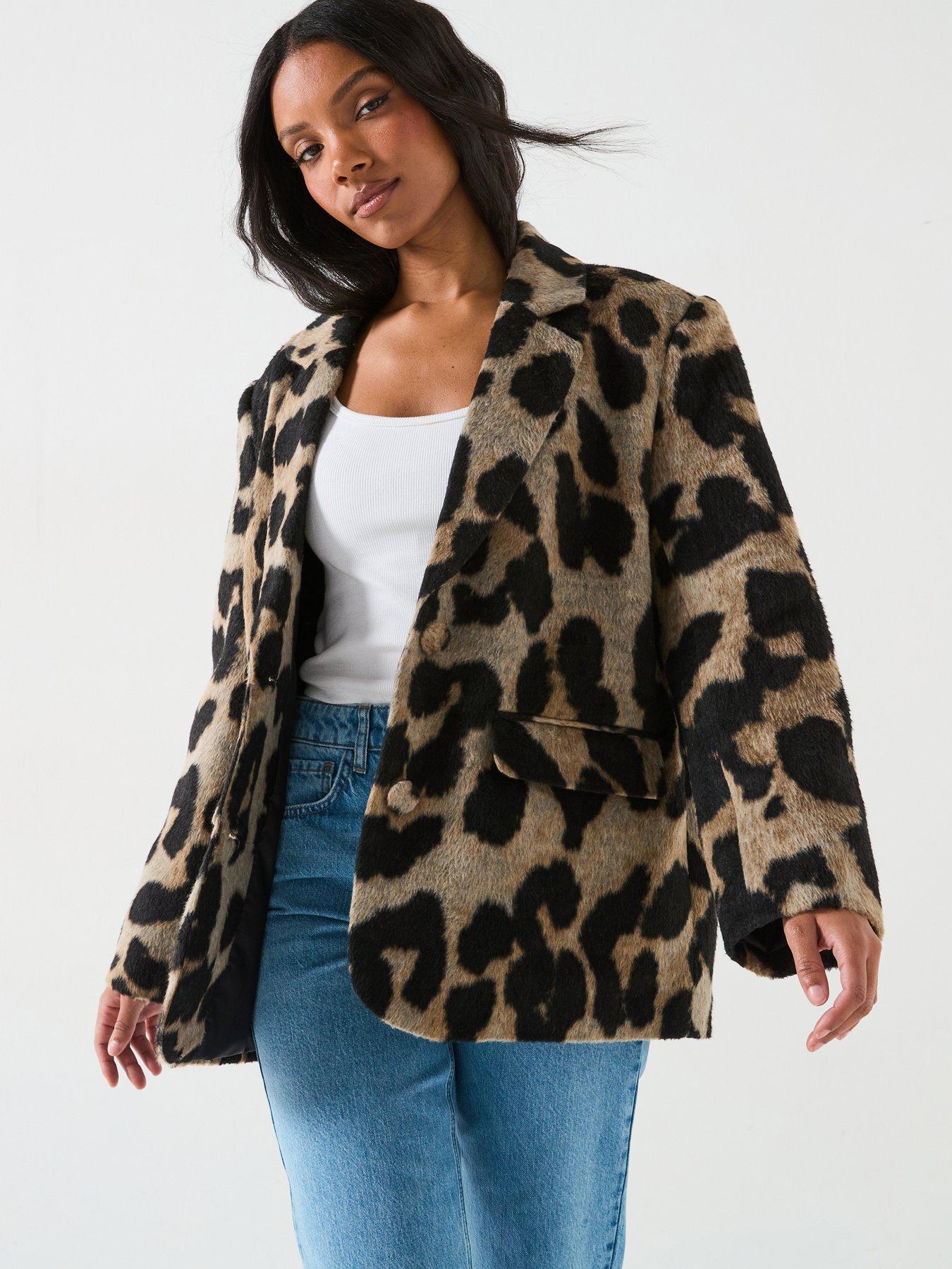 pieces-leopard-print-blazer-multi