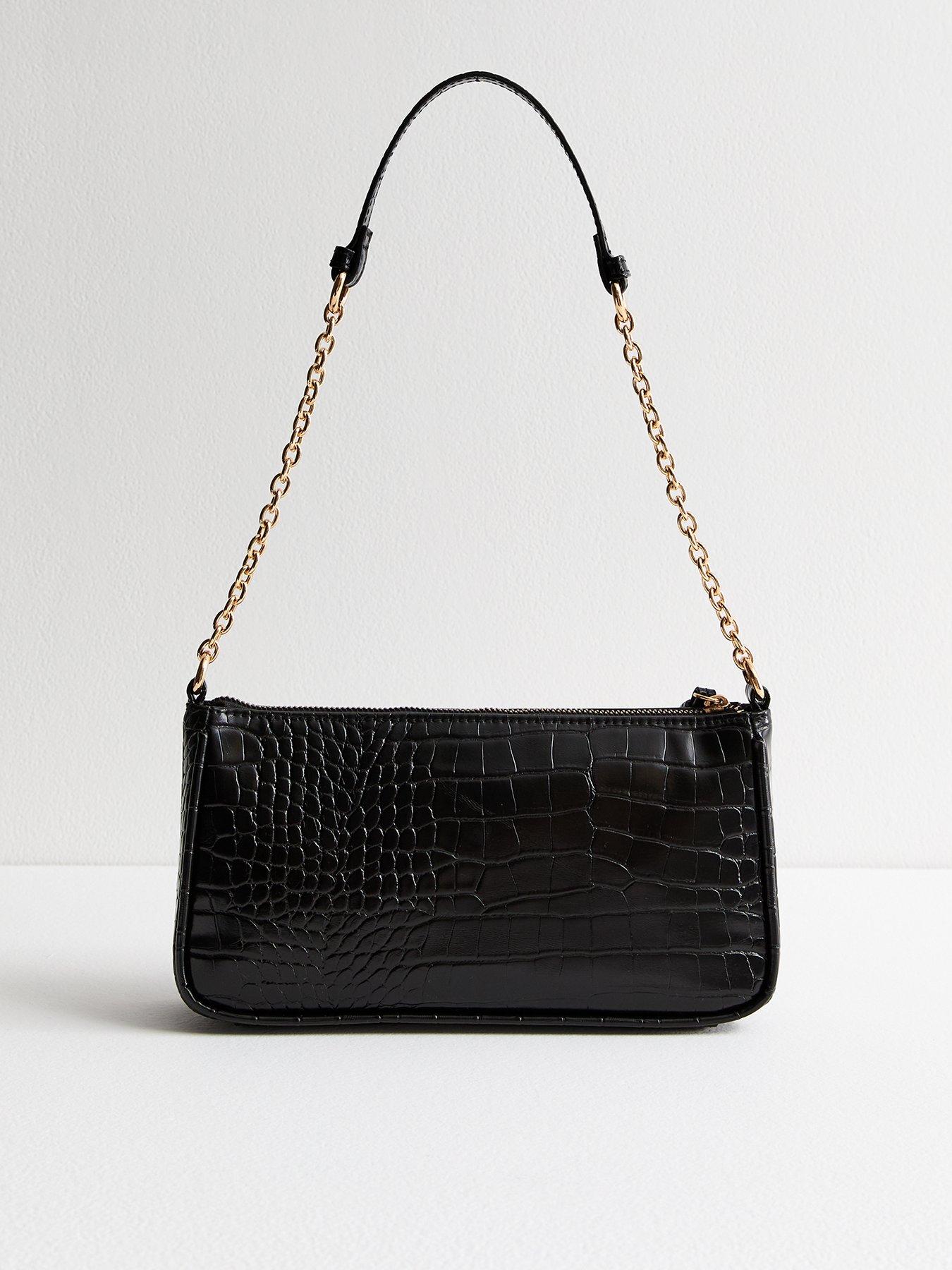 new-look-black-crocodile-effect-faux-leather-shoulder-bagback