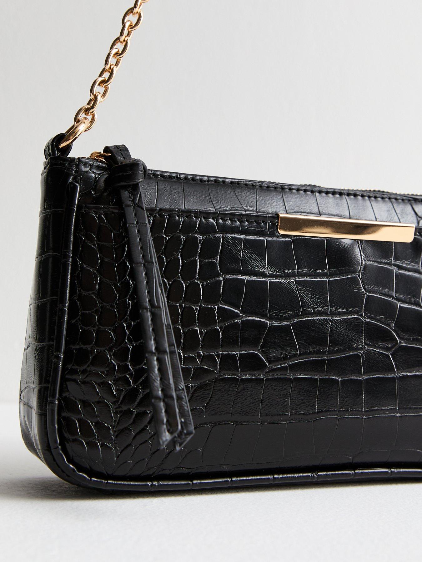 new-look-black-crocodile-effect-faux-leather-shoulder-bagoutfit