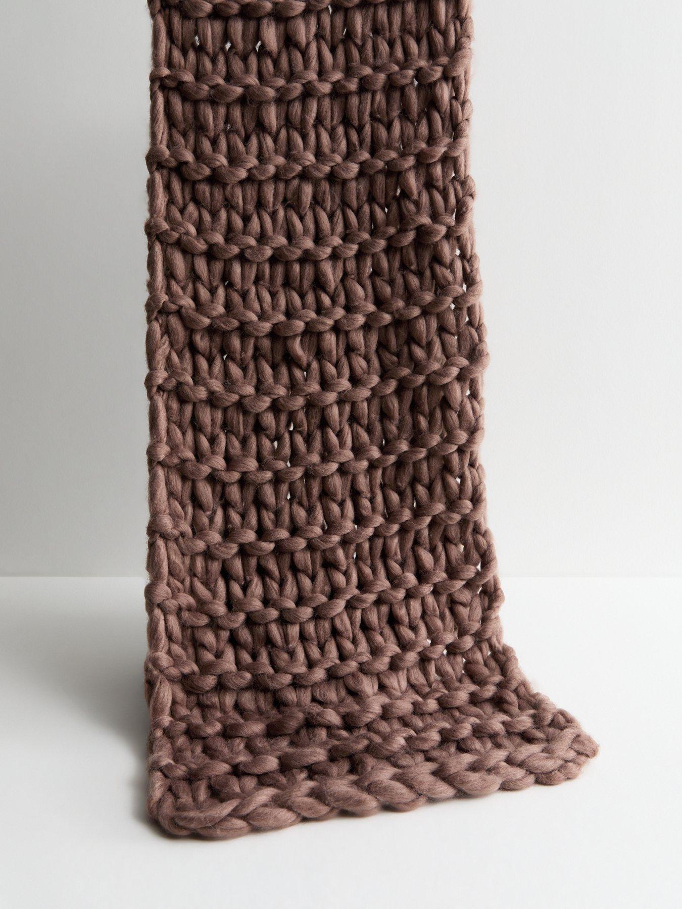 new-look-brown-chunky-knit-scarfback