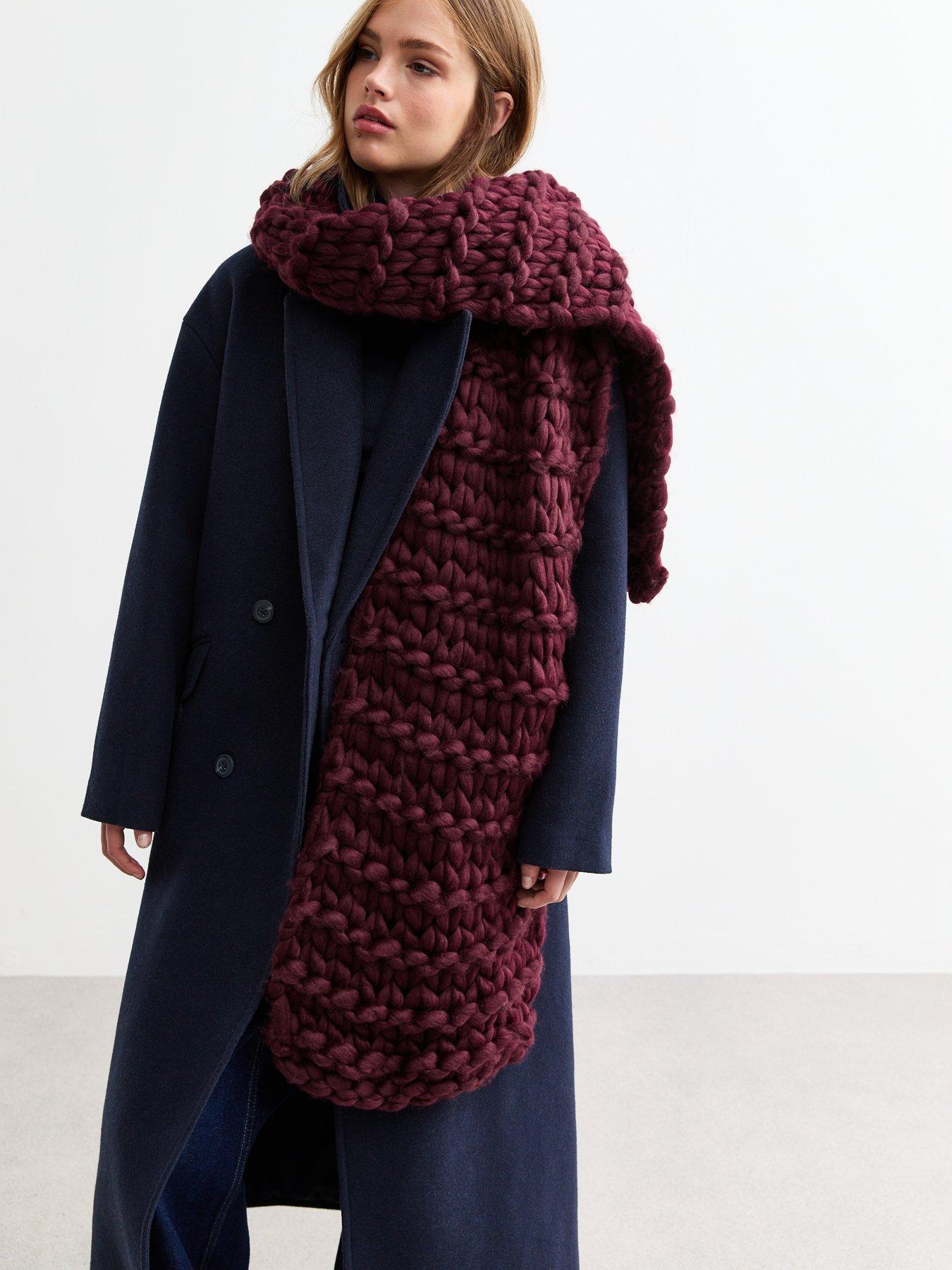 new-look-burgundy-chunky-knit-scarfstillFront