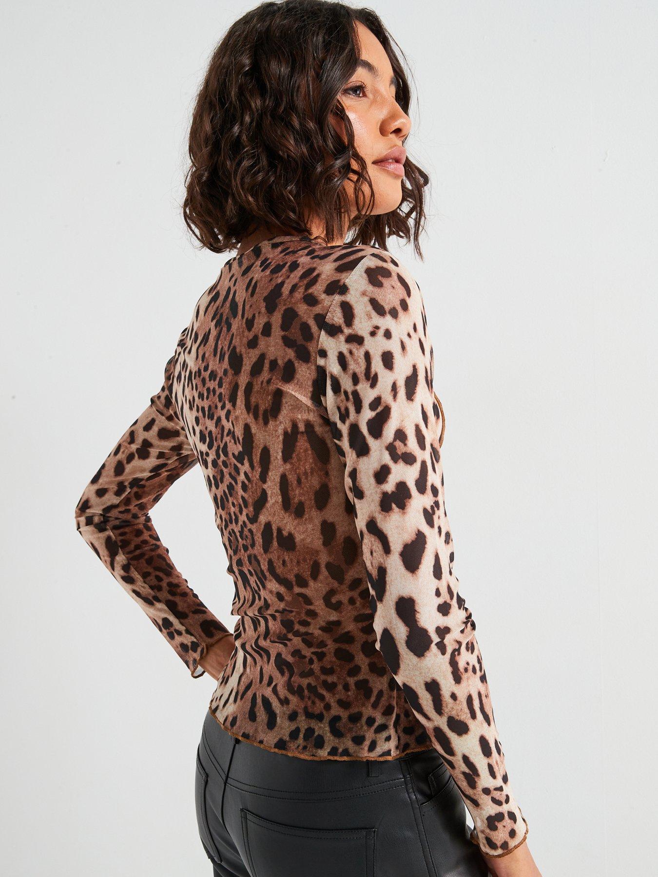 vila-leopard-print-mesh-top-multistillFront