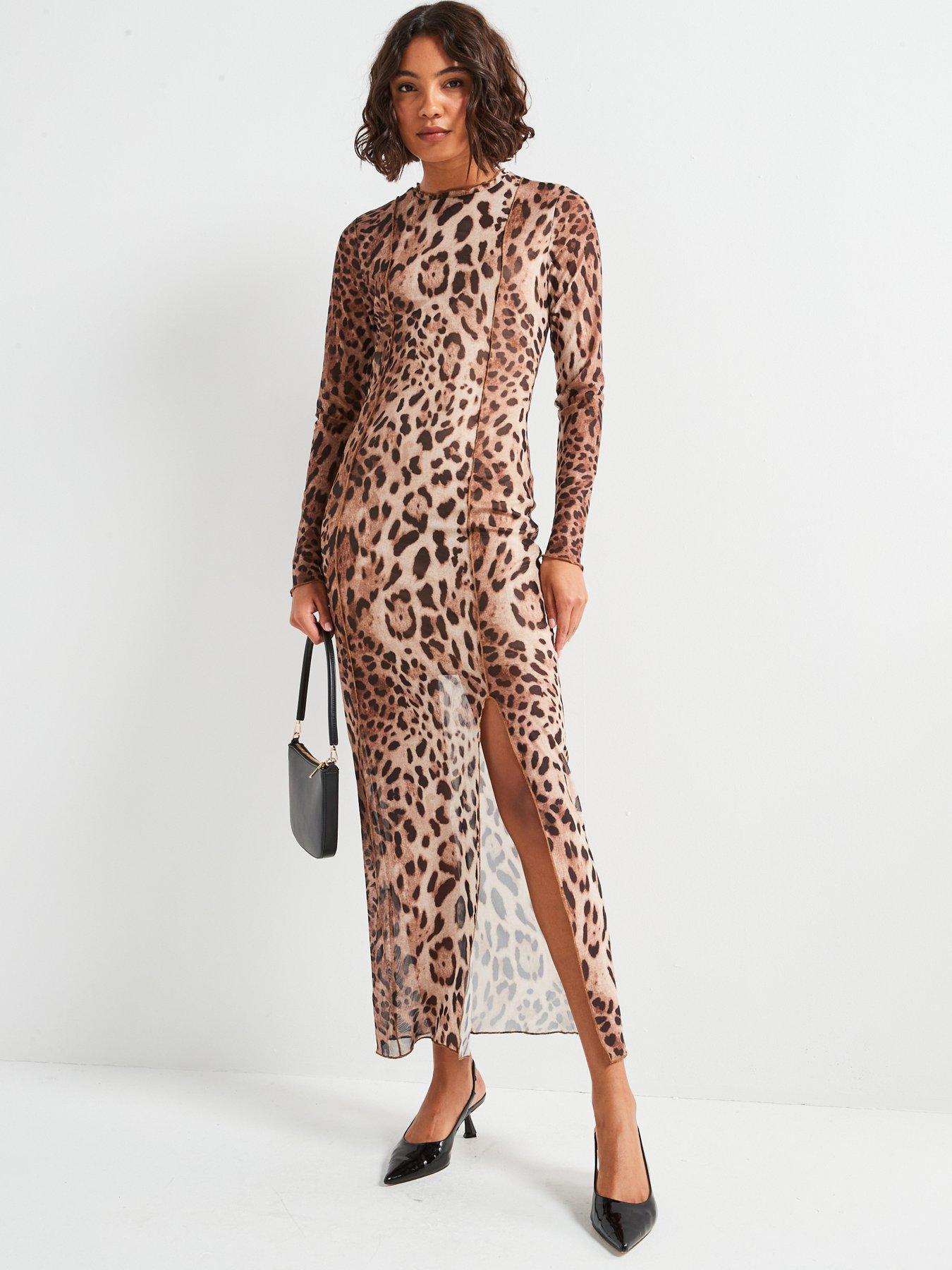 vila-leopard-print-mesh-midi-dress-multi