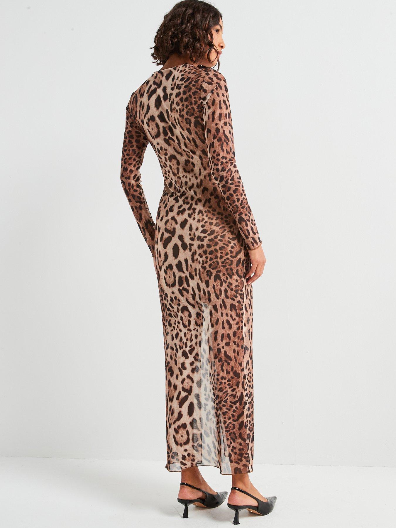 vila-leopard-print-mesh-midi-dress-multistillFront