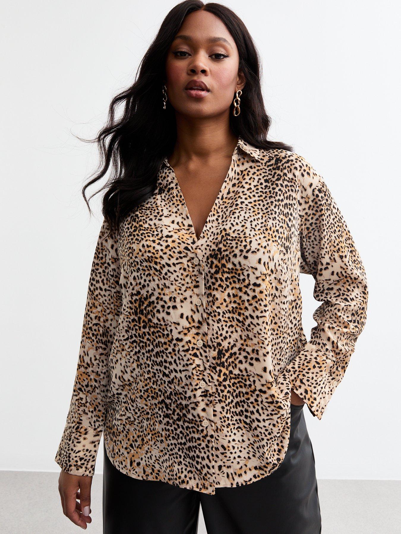 new-look-curves-brown-leopard-crepe-shirt-print