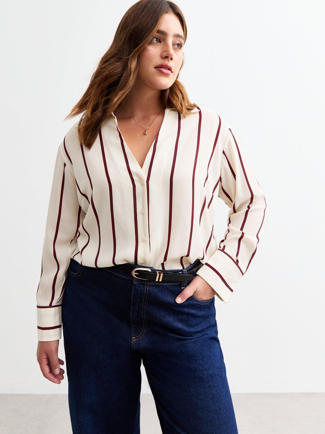 new-look-curves-off-white-striped-crepe-shirt