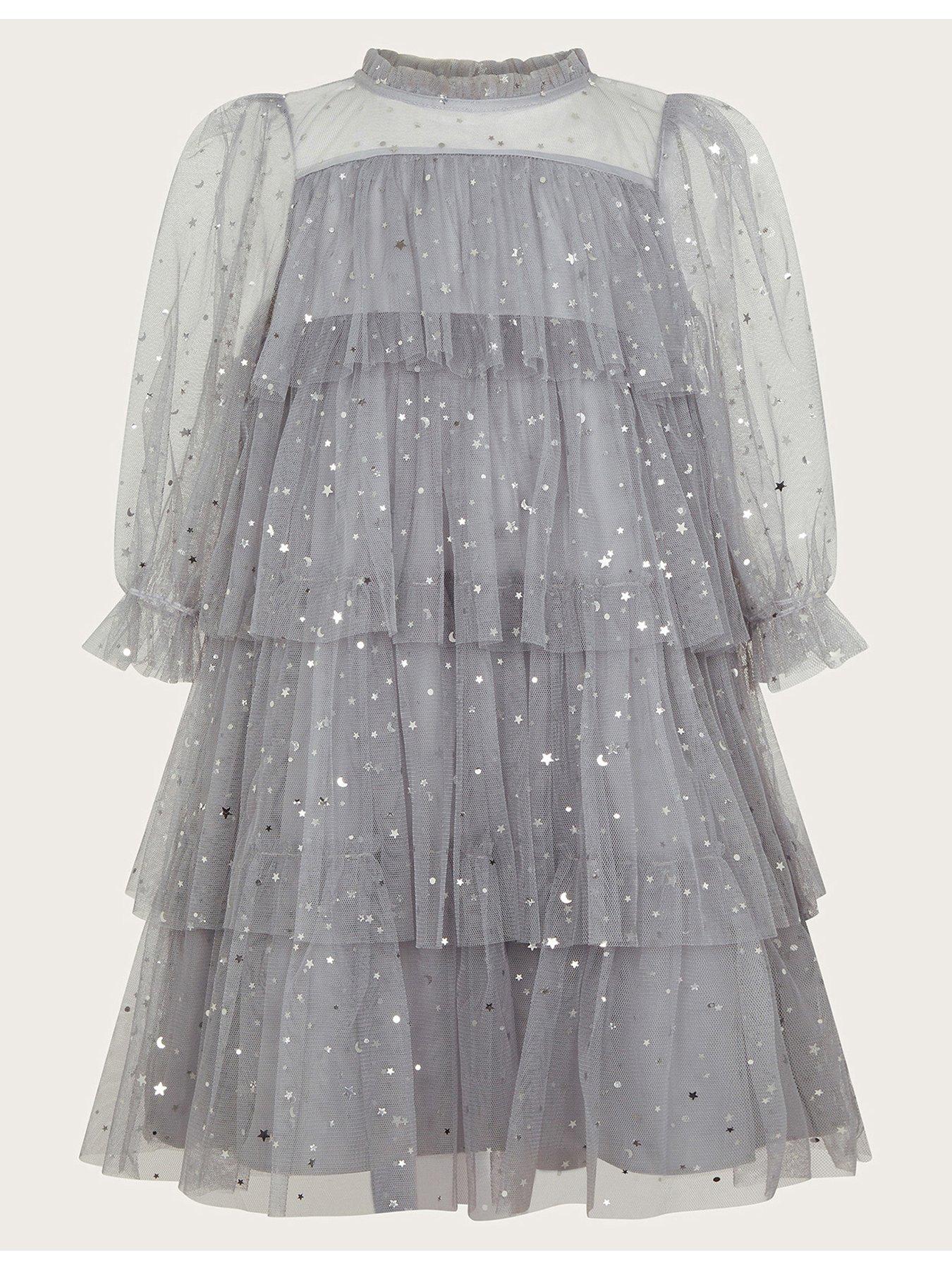 monsoon-girls-foil-star-tulle-tiered-dress-grey