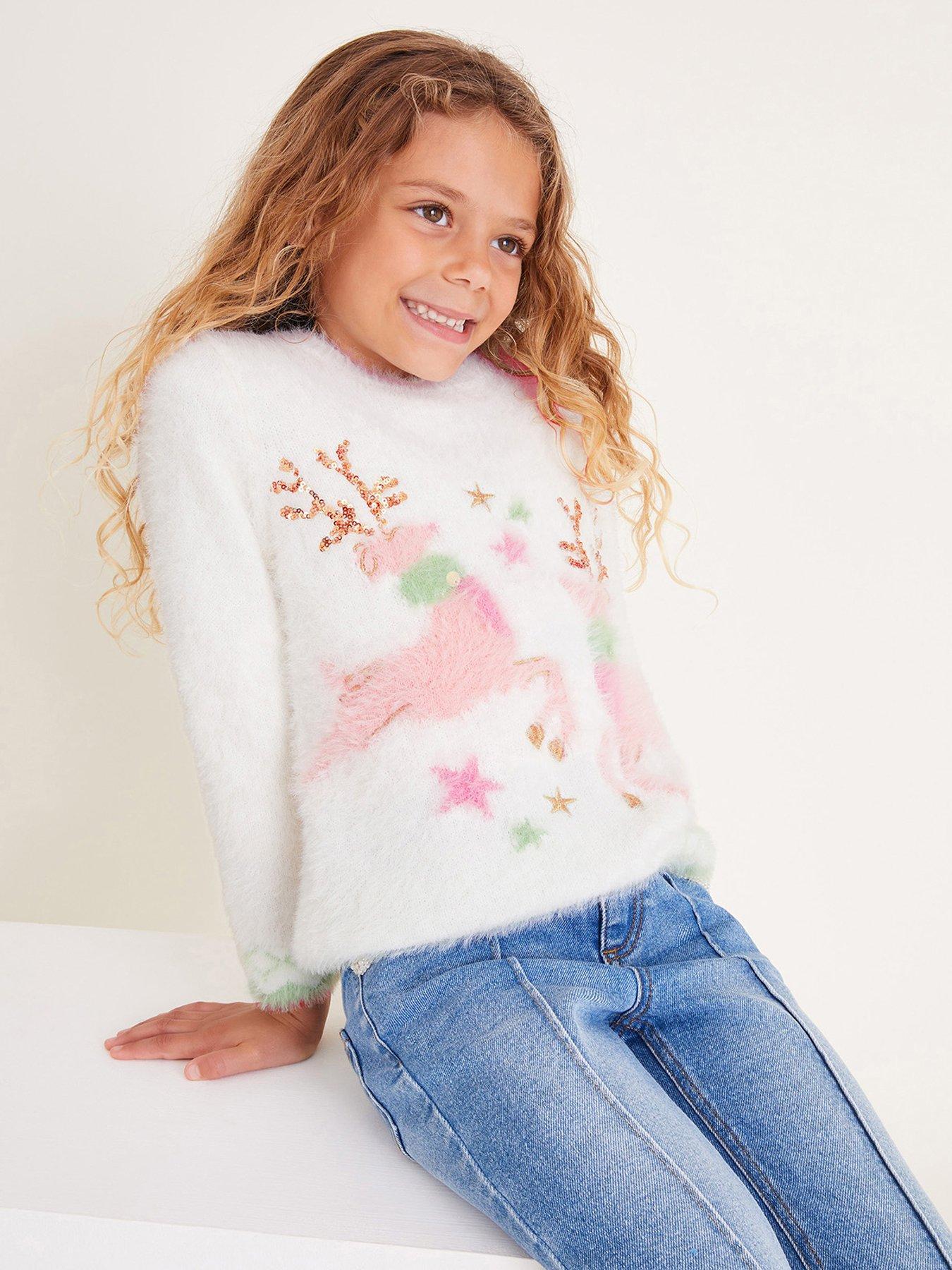 monsoon-girls-fuzzy-knit-christmas-reindeer-jumper-cream