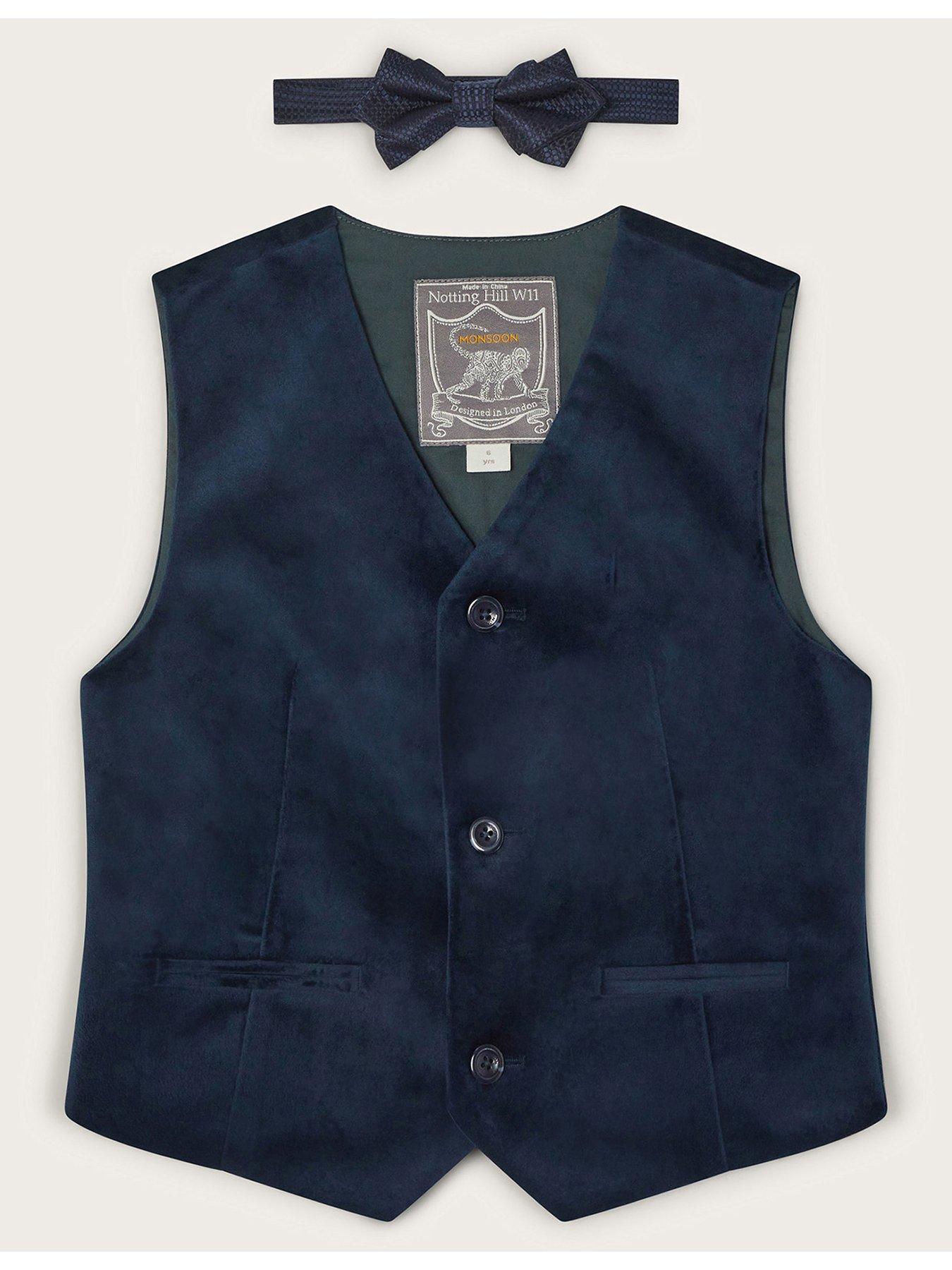 monsoon-boys-velvet-waistcoat-and-bow-tie-navy