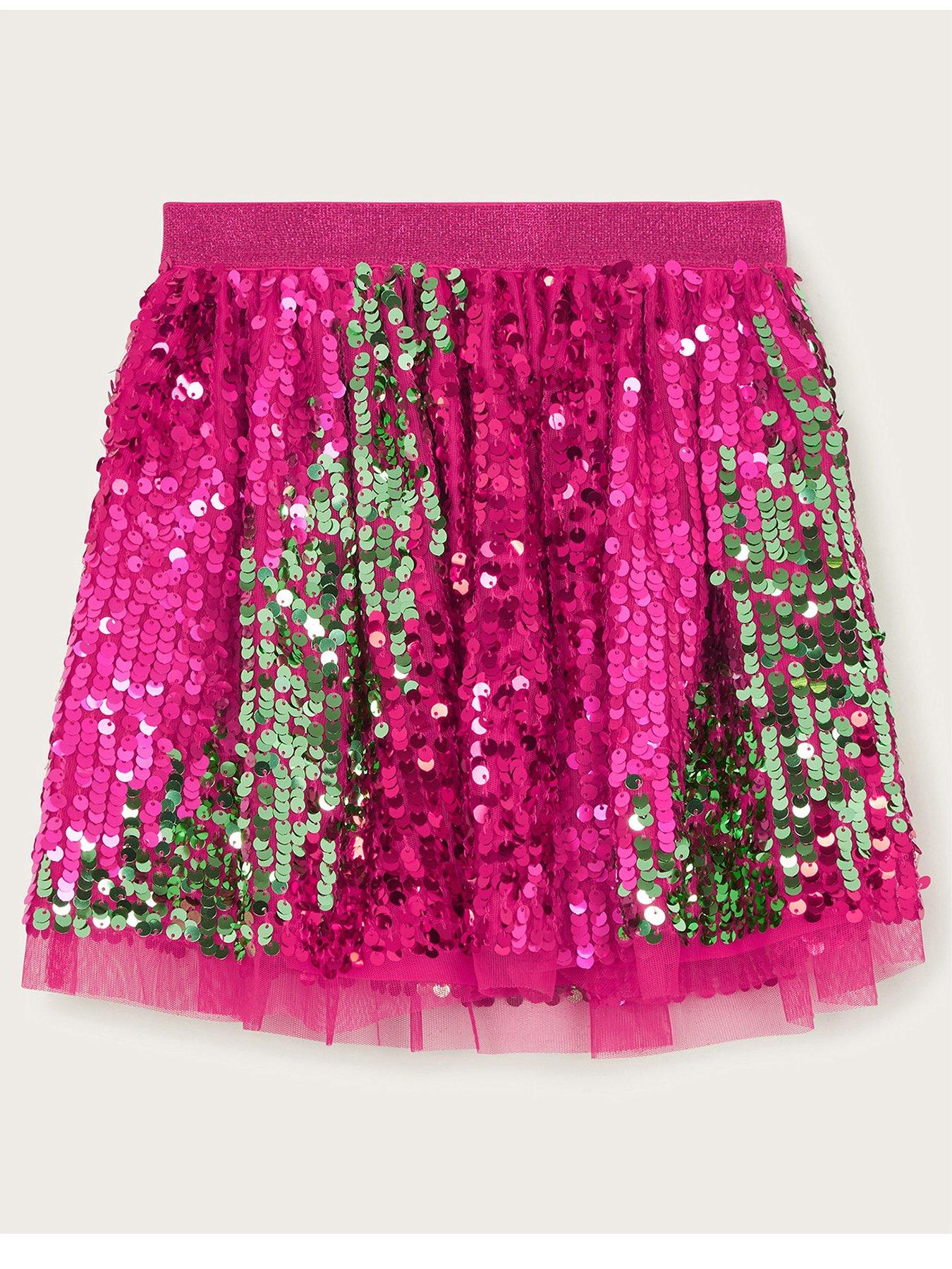 monsoon-girls-pink-sequin-disco-skirt-pinkback