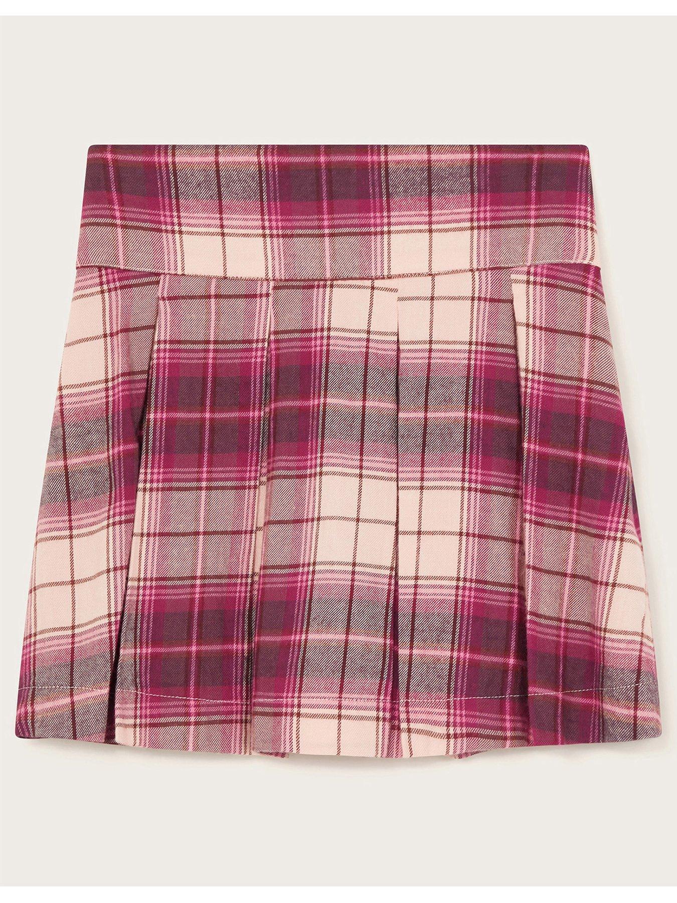 monsoon-girls-pleated-tartan-skort-pink