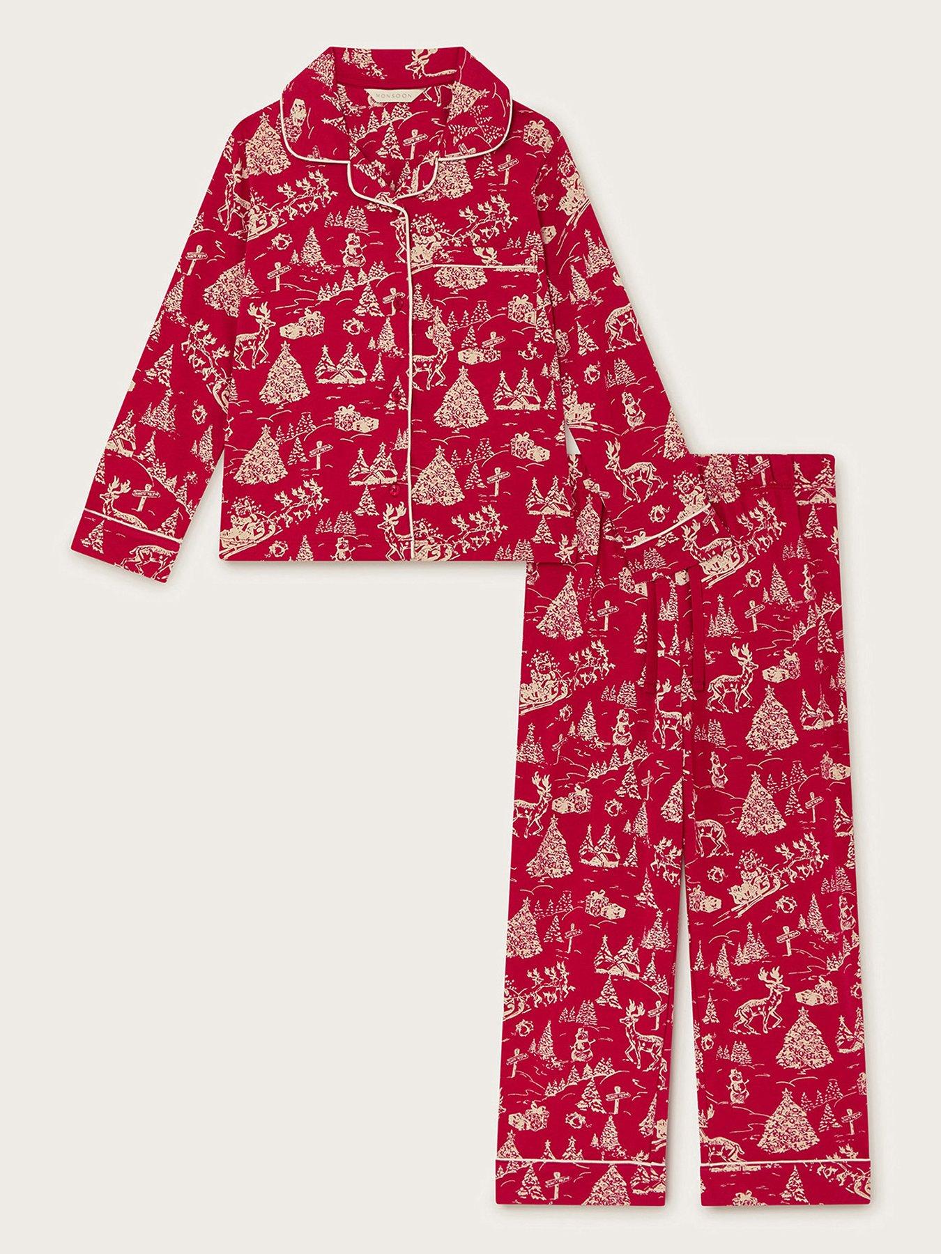 monsoon-girls-christmas-pyjamas-set-redfront