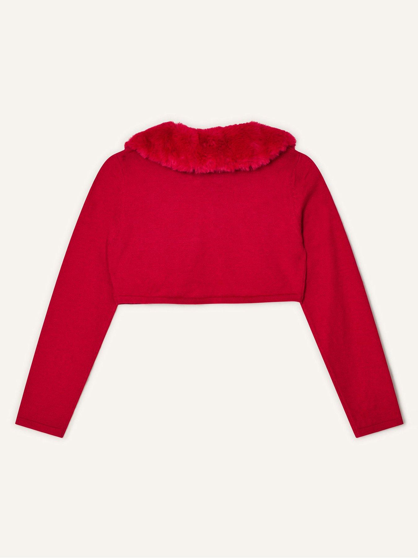 monsoon-girls-super-soft-faux-fur-collar-cardigan-redback