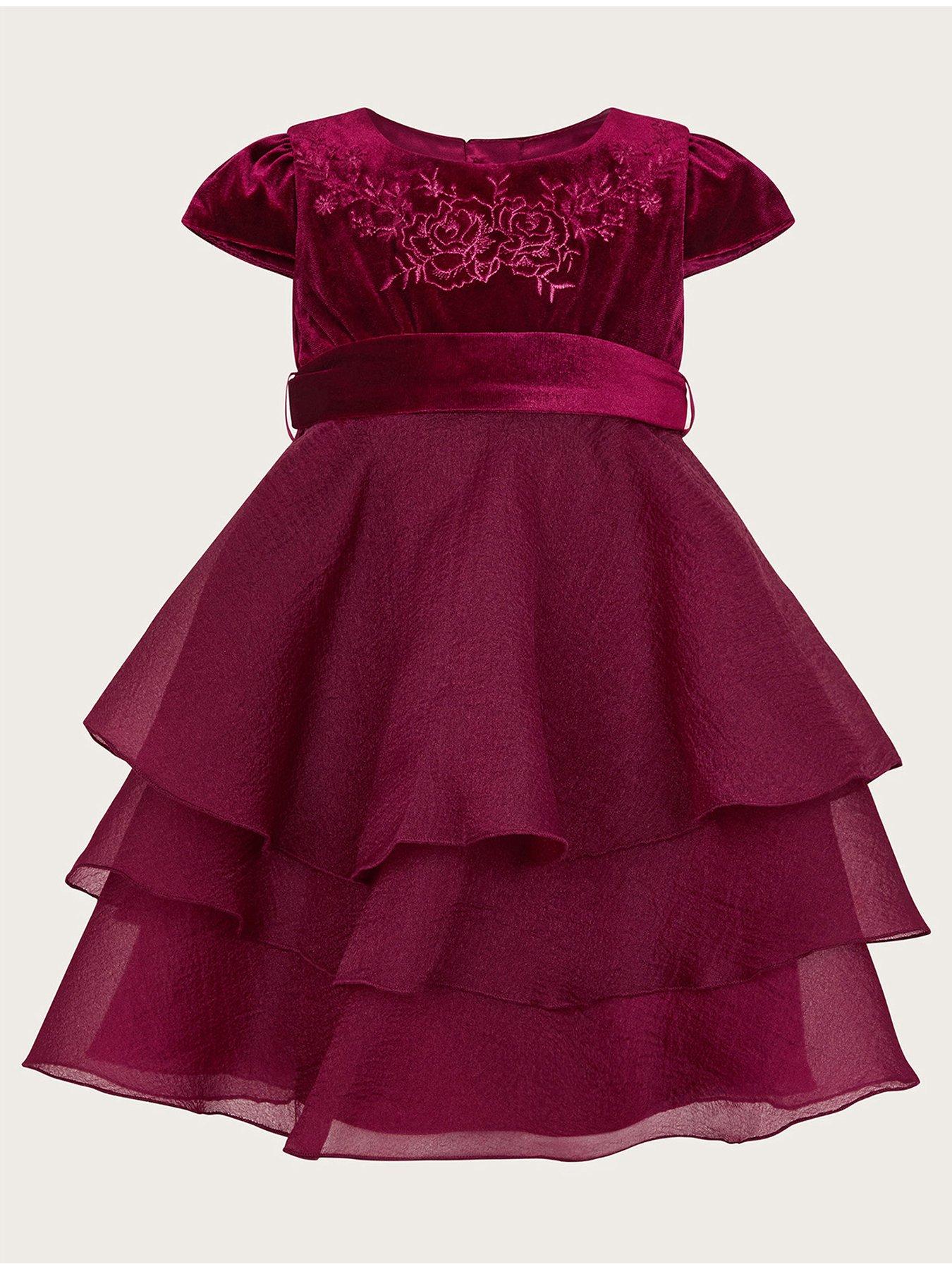 monsoon-baby-girls-mabel-embroidered-velvet-dress-redfront