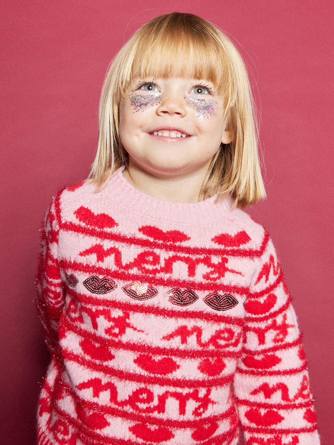 river-island-mini-mini-girl-merry-lips-fairisle-christmas-jumper-pinkstillFront