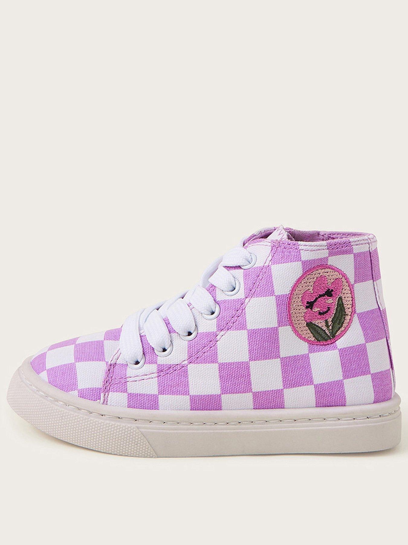 monsoon-girl-checkered-high-top-trainers-multi