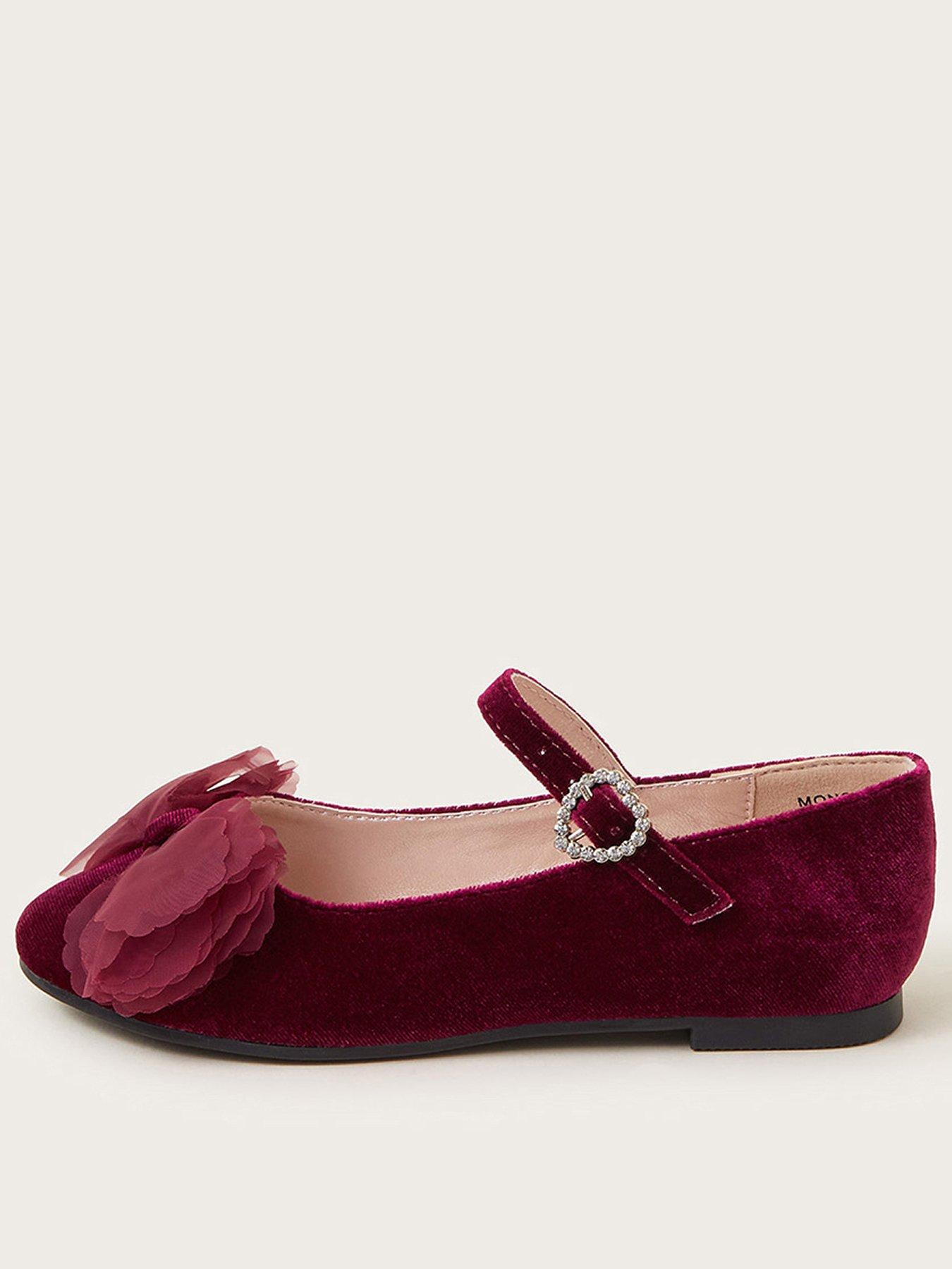 monsoon-girls-velvet-bow-ballerina-flats-red