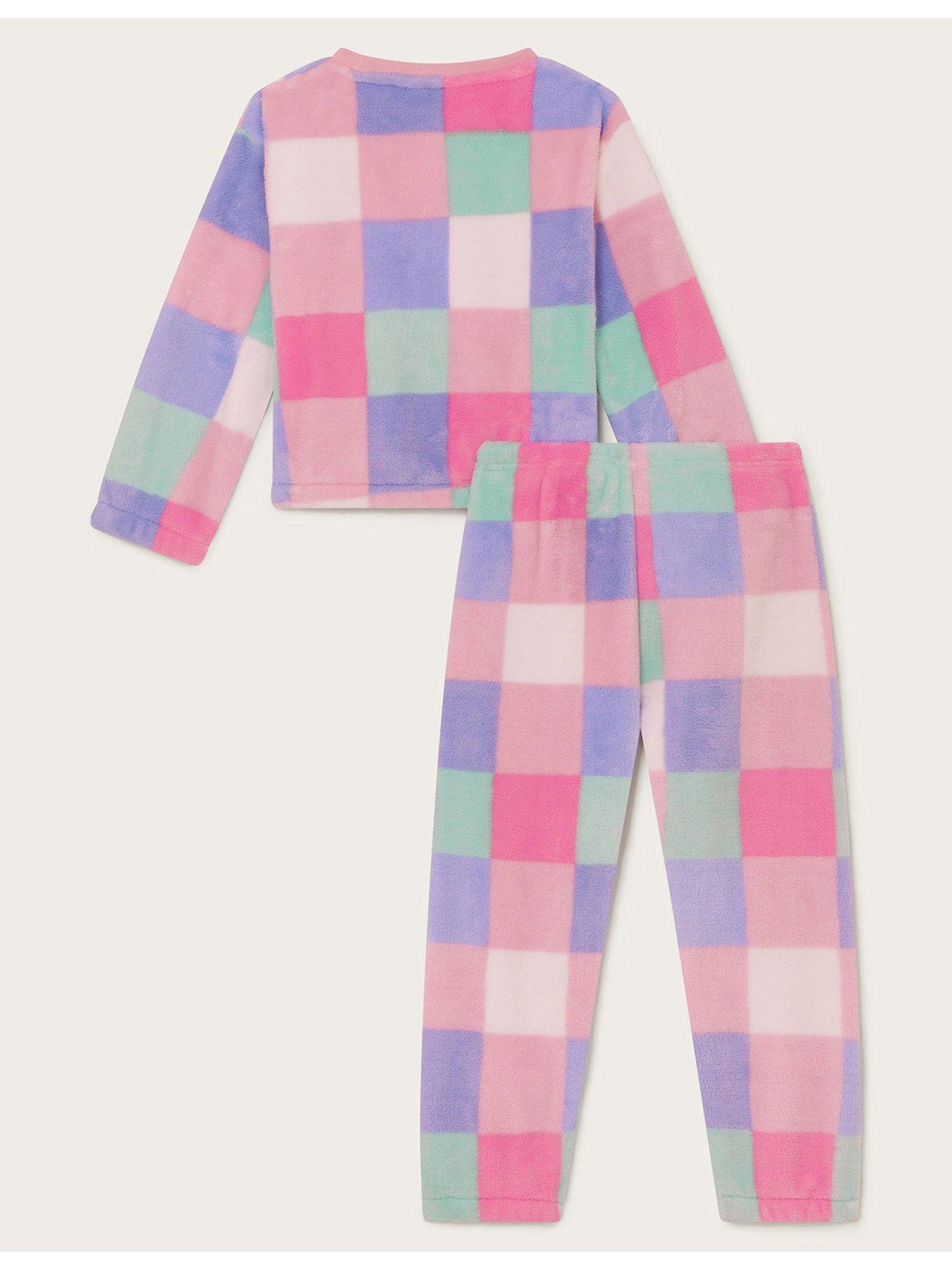 monsoon-girls-checkerboard-fleece-lounge-set-multiback